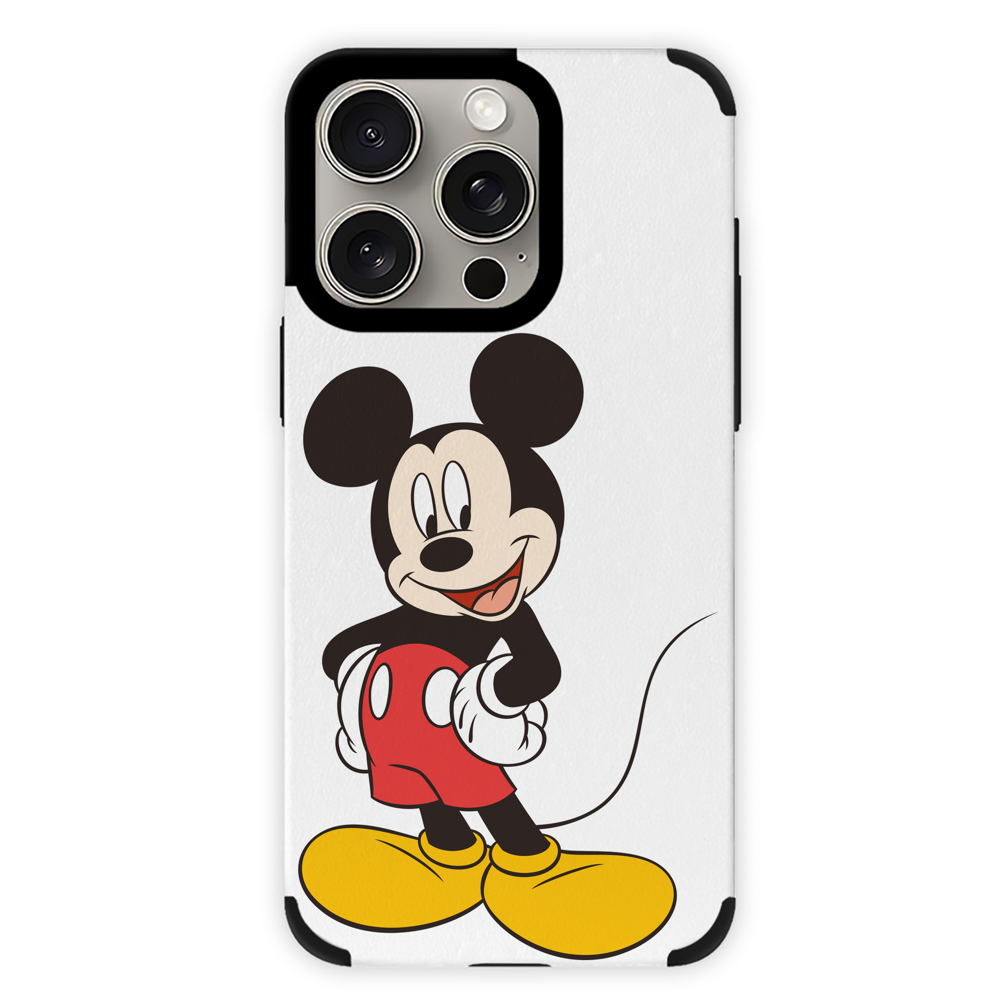 （画像用） ミッキーマウス Mickey Mouse 【iPhone15ProMax対応】 PUレザー スマホケース 耐衝撃＆黄変防止