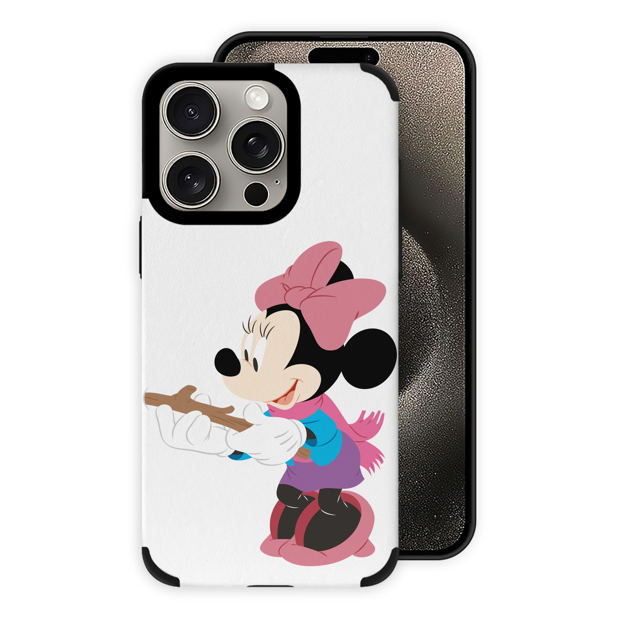（画像用） ミッキーマウス Mickey Mouse 【iPhone15ProMax対応】 PUレザー スマホケース 耐衝撃＆黄変防止