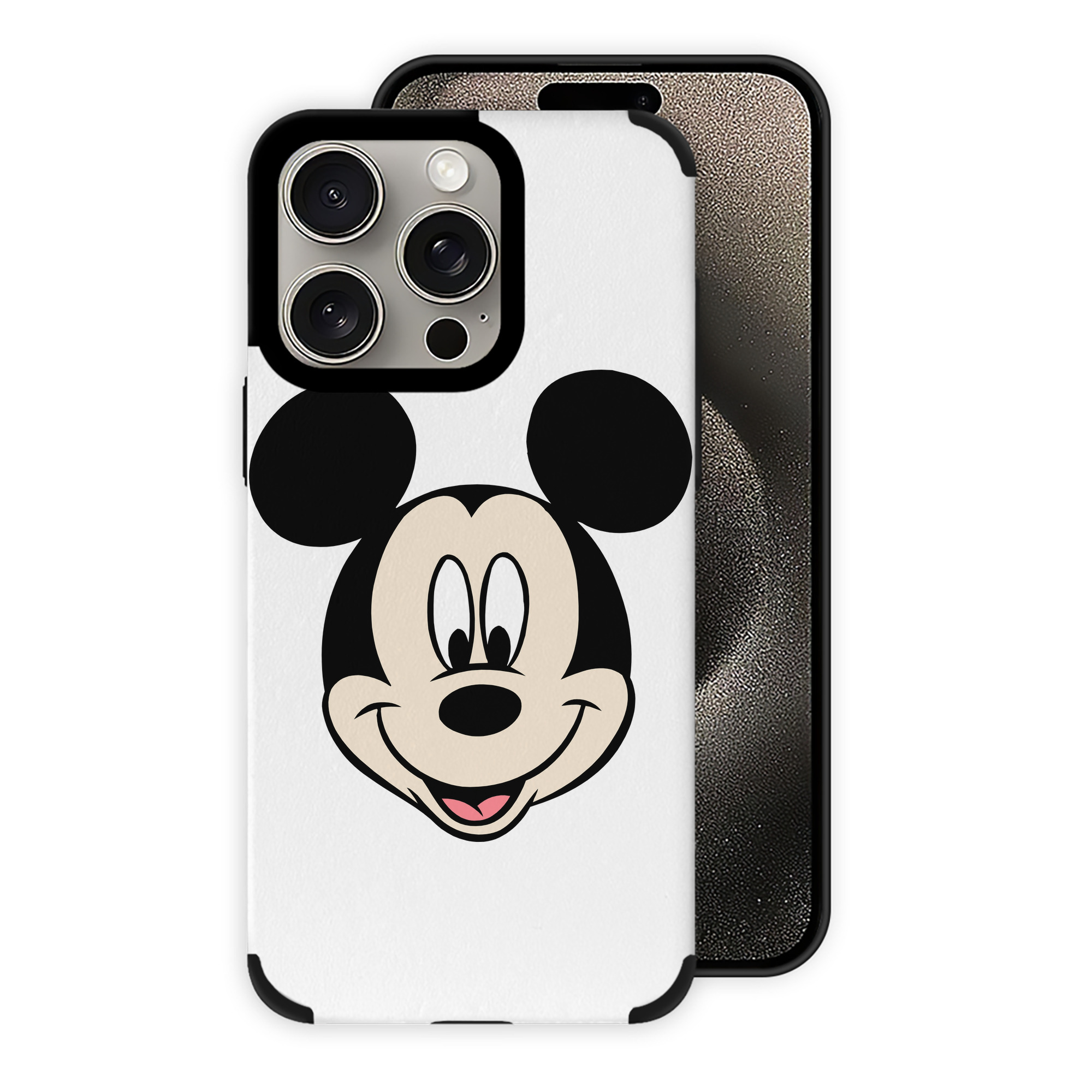 （画像用） ミッキーマウス Mickey Mouse 【iPhone15ProMax対応】 PUレザー スマホケース 耐衝撃＆黄変防止