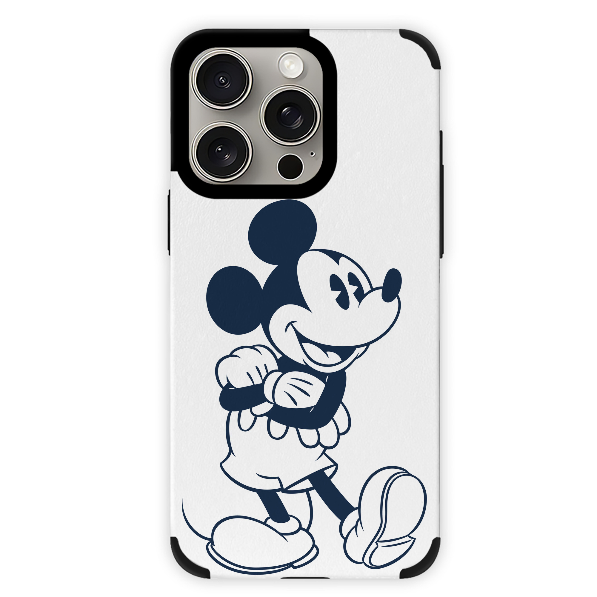 （画像用） ミッキーマウス Mickey Mouse 【iPhone15ProMax対応】 PUレザー スマホケース 耐衝撃＆黄変防止