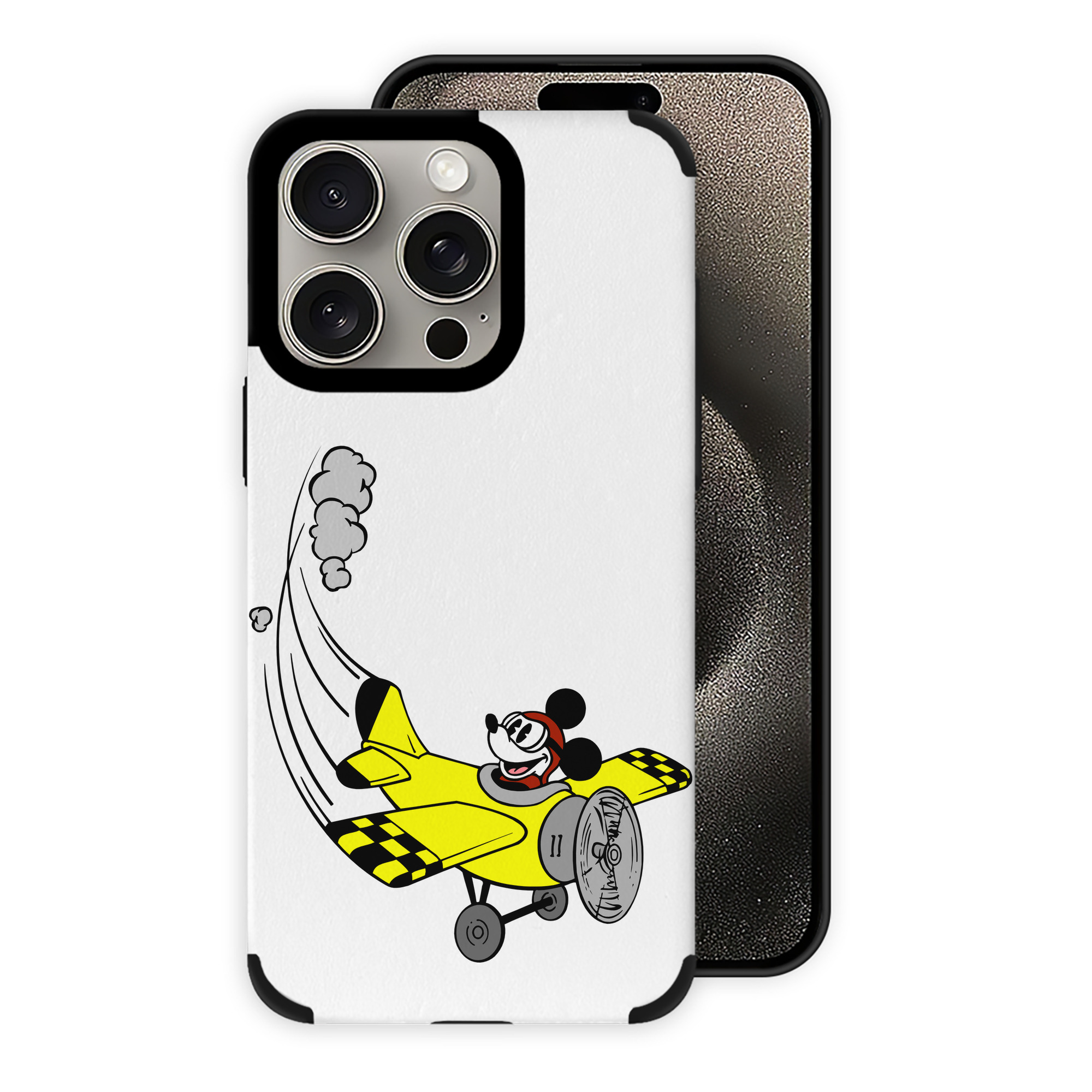 （画像用） ミッキーマウス Mickey Mouse 【iPhone15ProMax対応】 PUレザー スマホケース 耐衝撃＆黄変防止