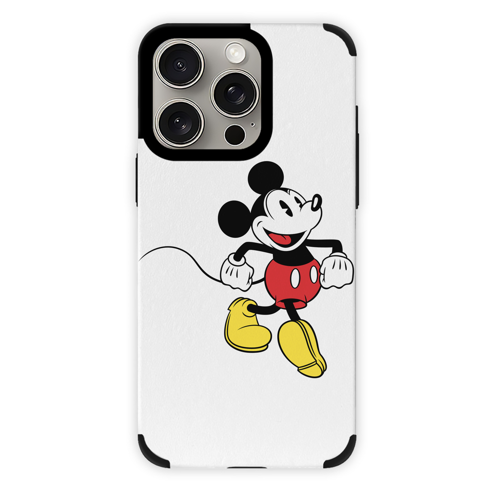 （画像用） ミッキーマウス Mickey Mouse 【iPhone15ProMax対応】 PUレザー スマホケース 耐衝撃＆黄変防止