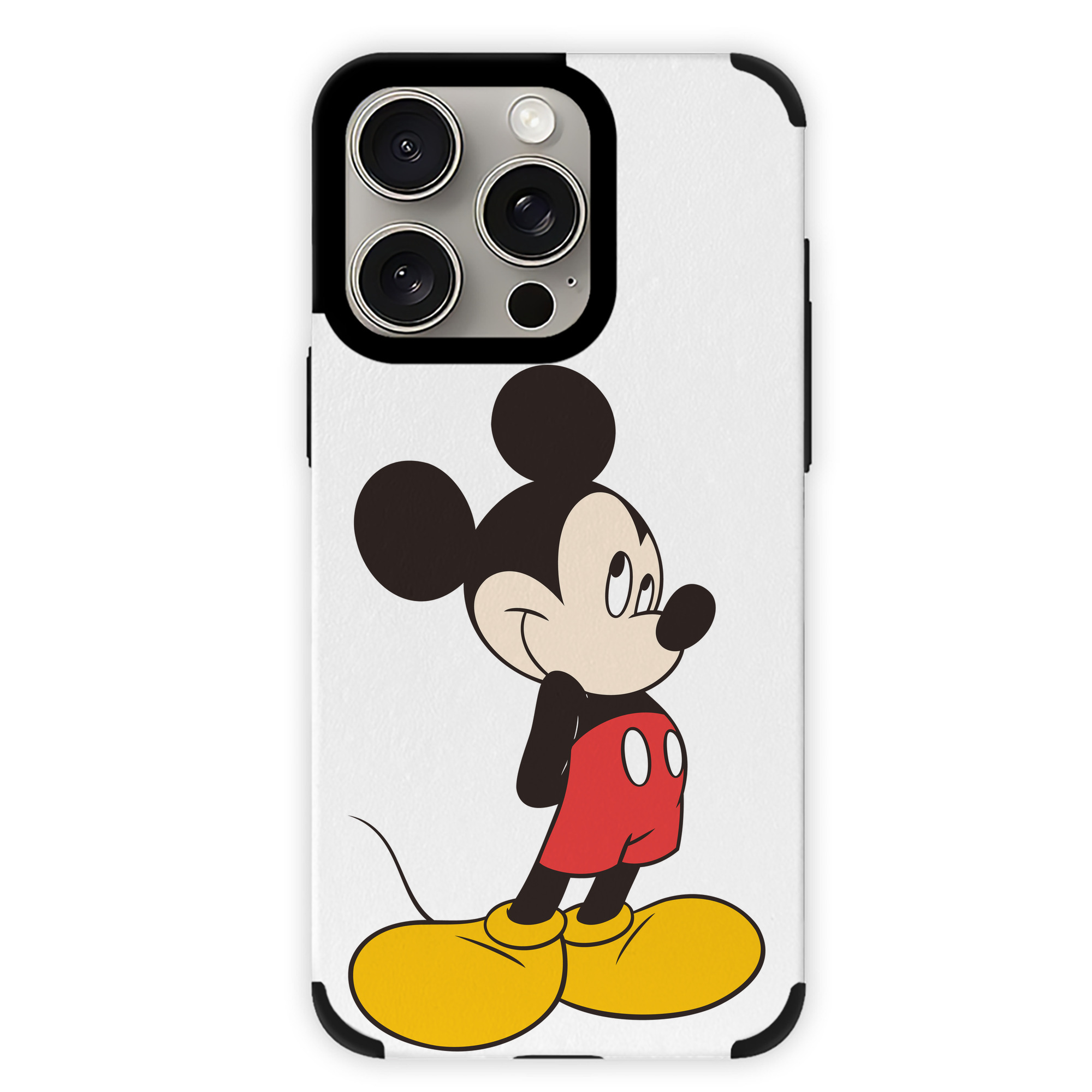 （画像用） ミッキーマウス Mickey Mouse 【iPhone15ProMax対応】 PUレザー スマホケース 耐衝撃＆黄変防止