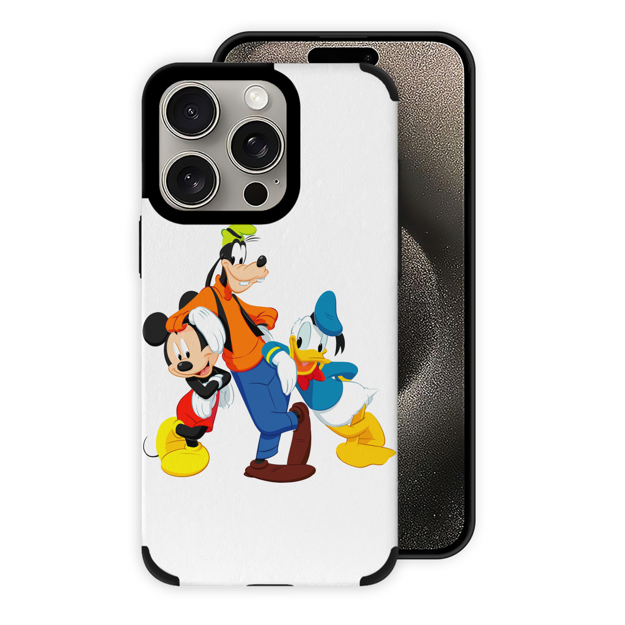 （画像用） ミッキーマウス Mickey Mouse 【iPhone15ProMax対応】 PUレザー スマホケース 耐衝撃＆黄変防止