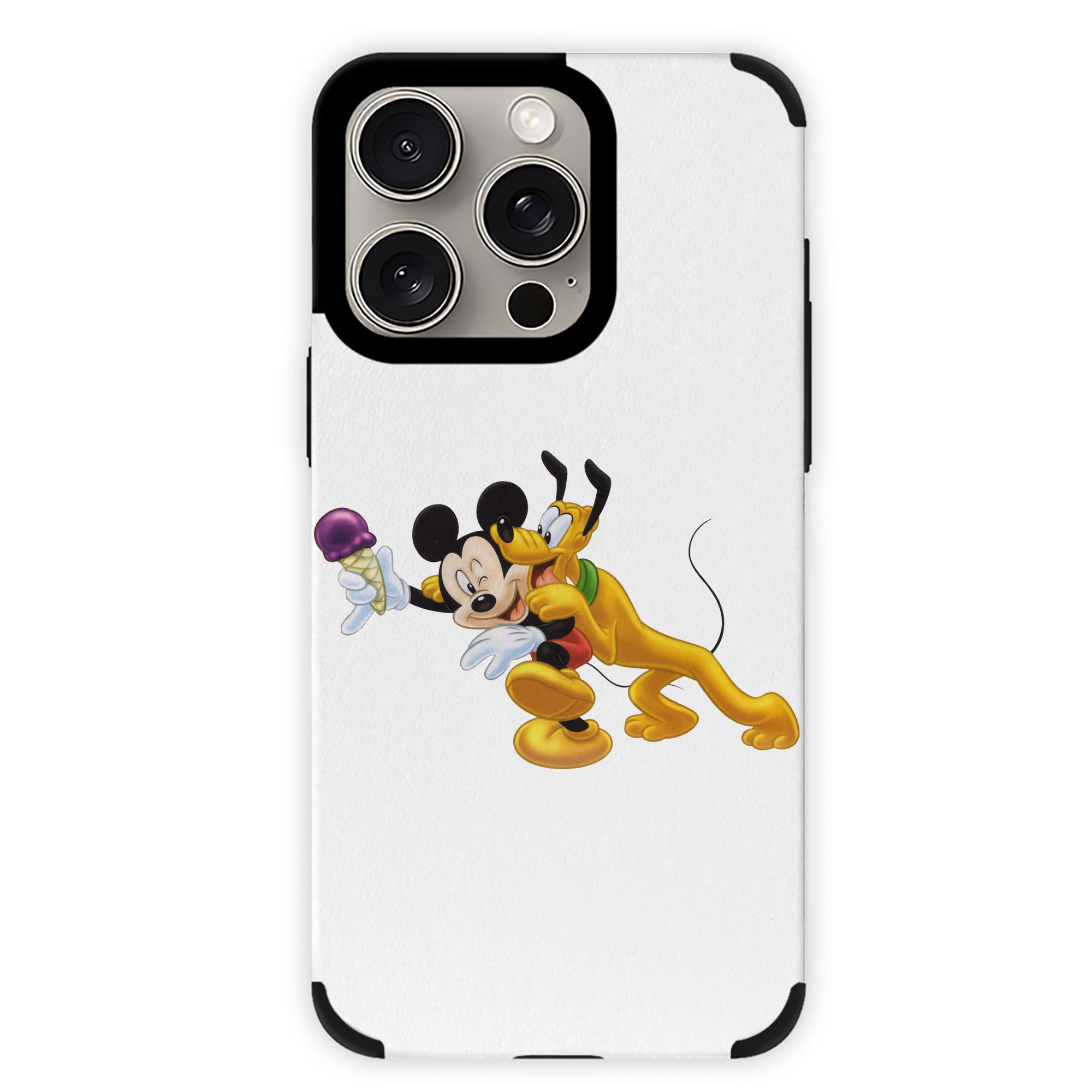 （画像用） ミッキーマウス Mickey Mouse 【iPhone15ProMax対応】 PUレザー スマホケース 耐衝撃＆黄変防止