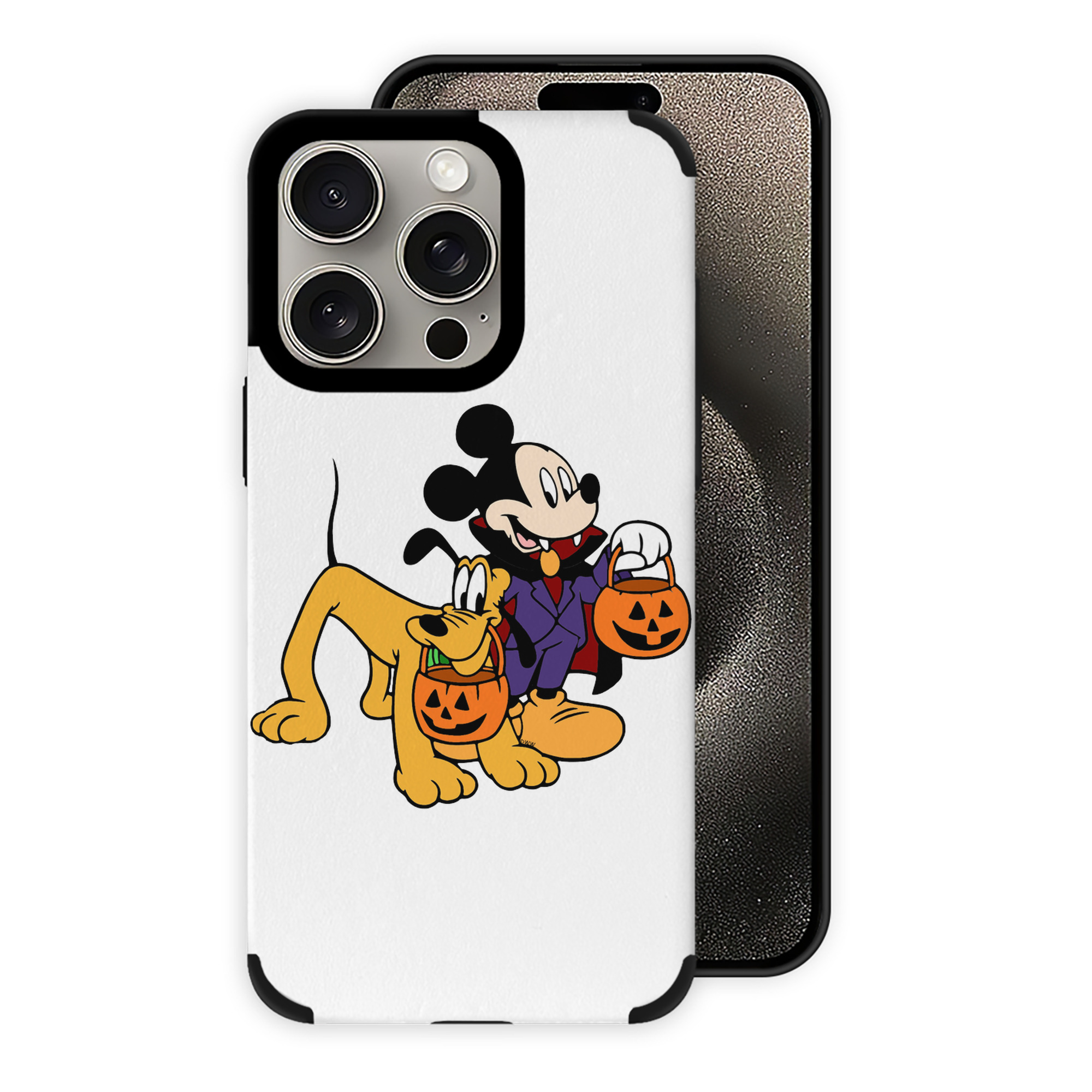 （画像用） ミッキーマウス Mickey Mouse 【iPhone15ProMax対応】 PUレザー スマホケース 耐衝撃＆黄変防止