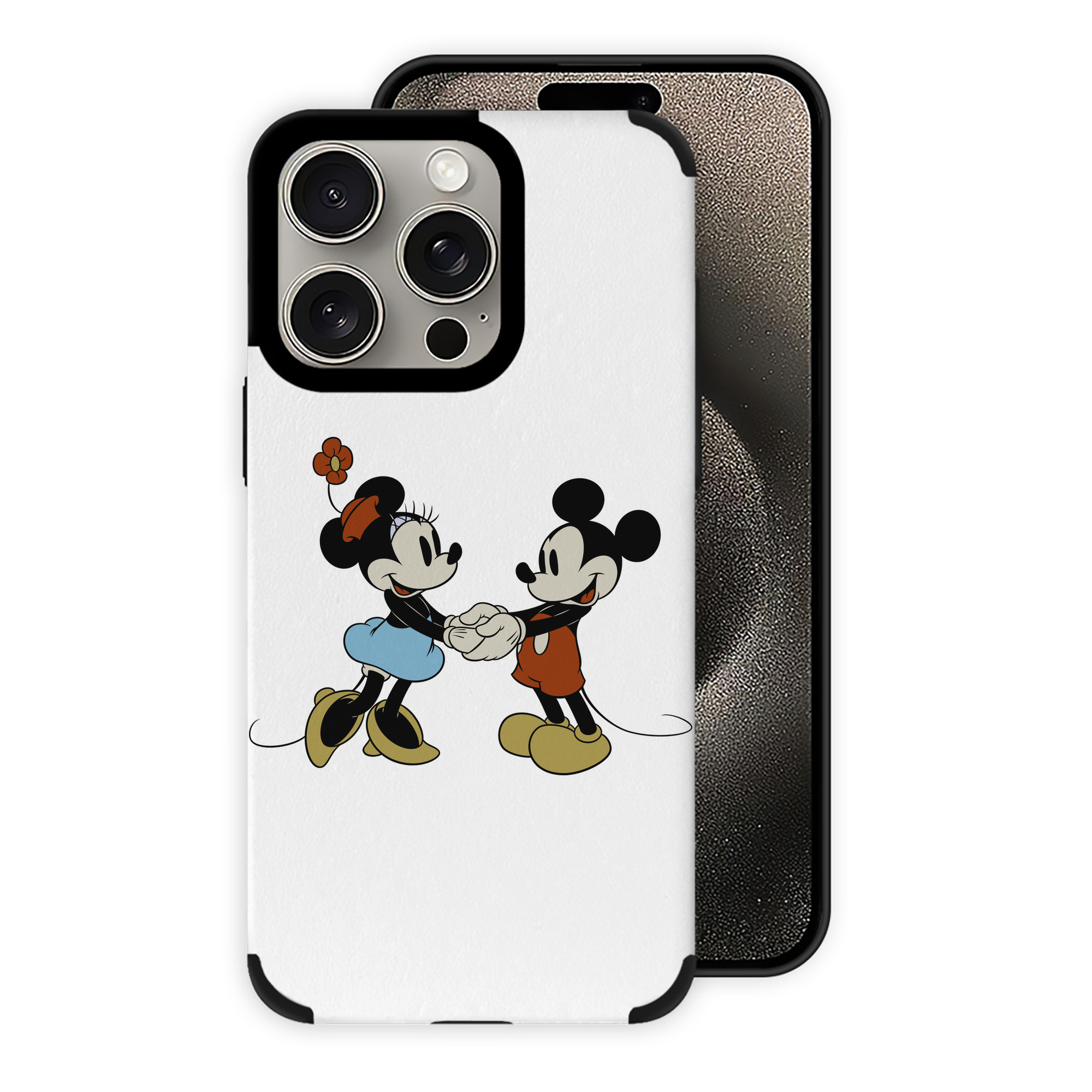 （画像用） ミッキーマウス Mickey Mouse 【iPhone15ProMax対応】 PUレザー スマホケース 耐衝撃＆黄変防止