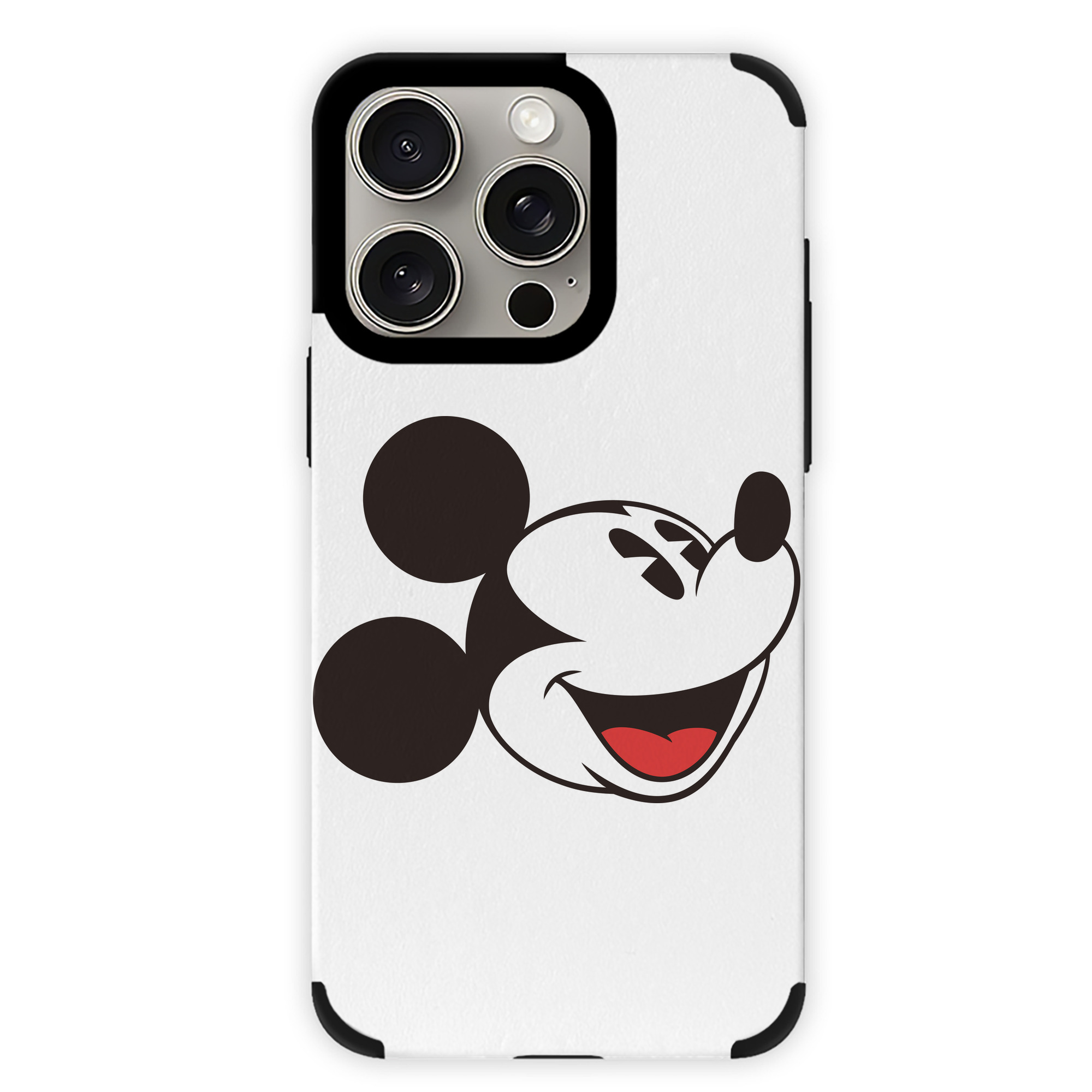 （画像用） ミッキーマウス Mickey Mouse 【iPhone15ProMax対応】 PUレザー スマホケース 耐衝撃＆黄変防止