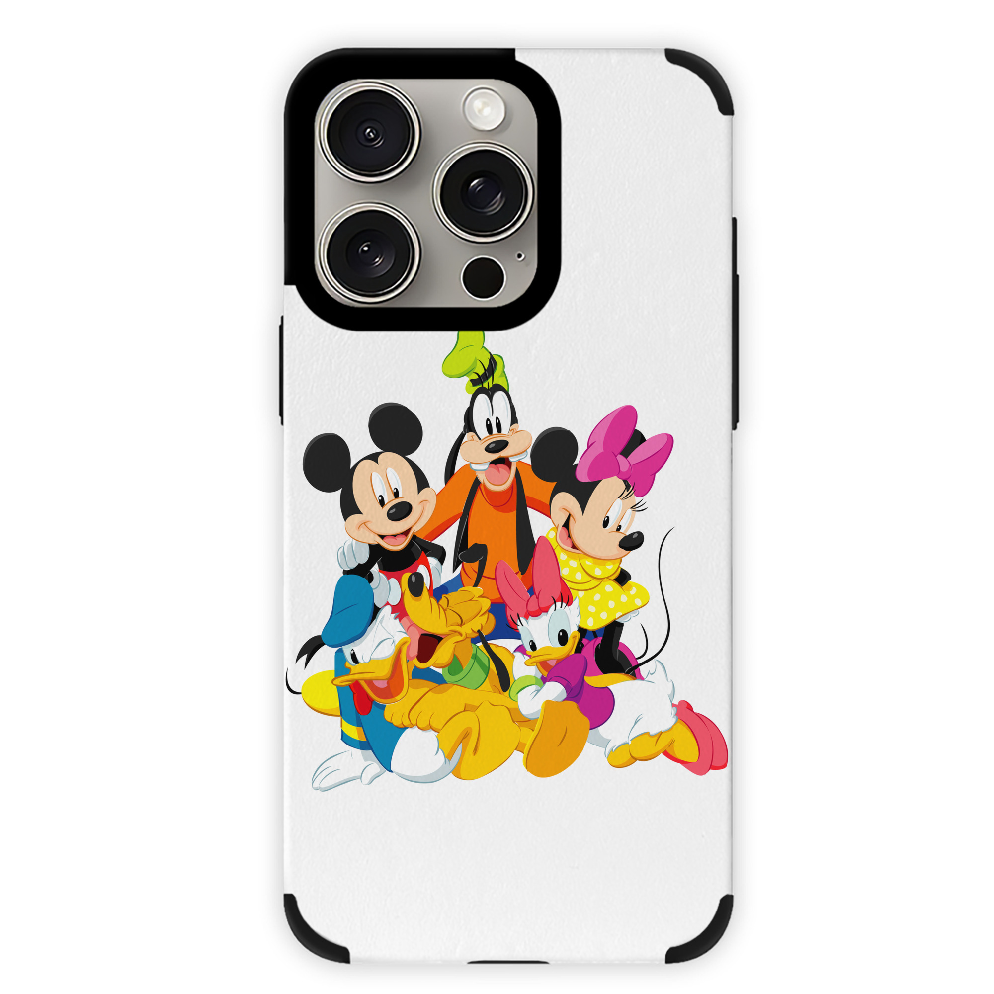 （画像用） ミッキーマウス Mickey Mouse 【iPhone15ProMax対応】 PUレザー スマホケース 耐衝撃＆黄変防止