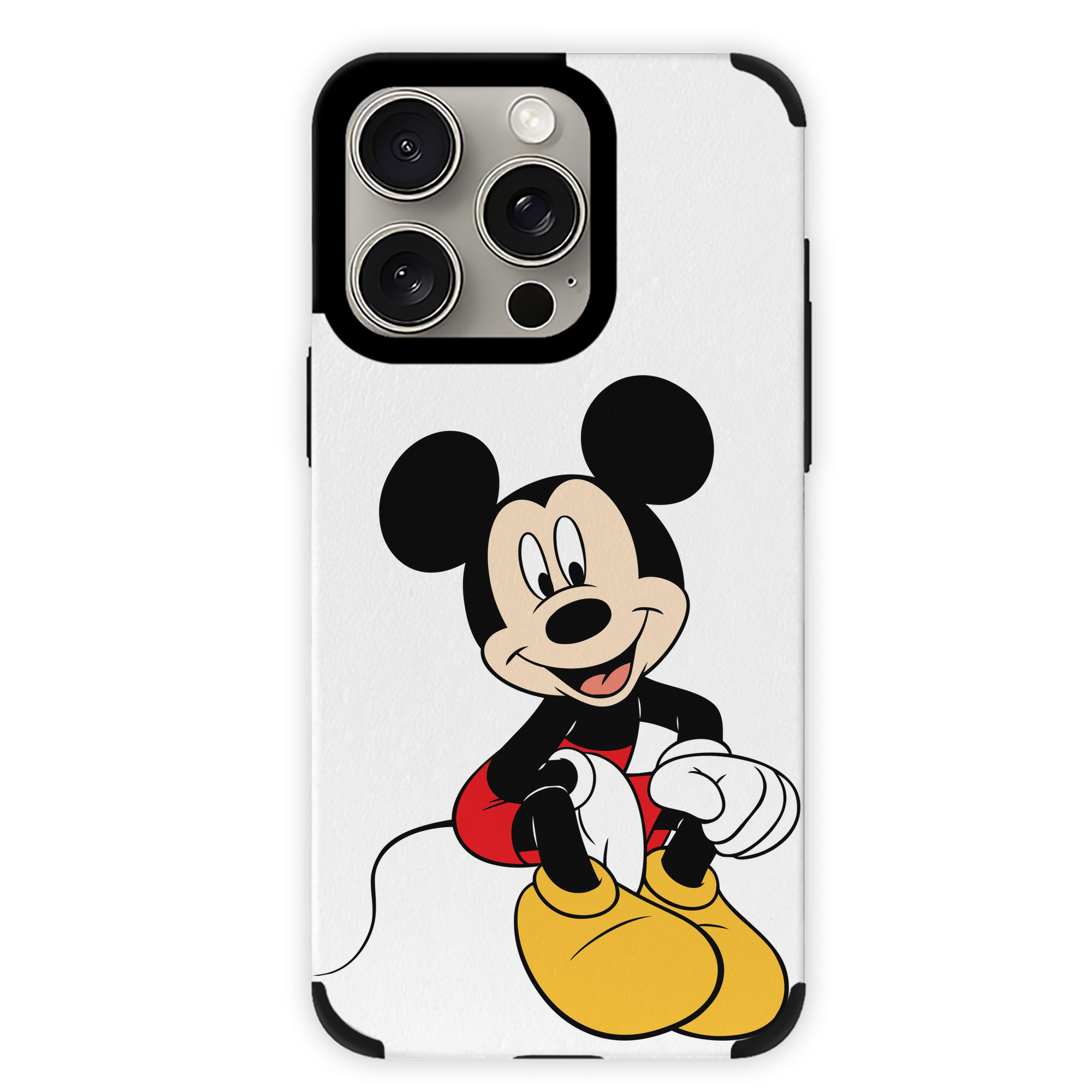 （画像用） ミッキーマウス Mickey Mouse 【iPhone15ProMax対応】 PUレザー スマホケース 耐衝撃＆黄変防止