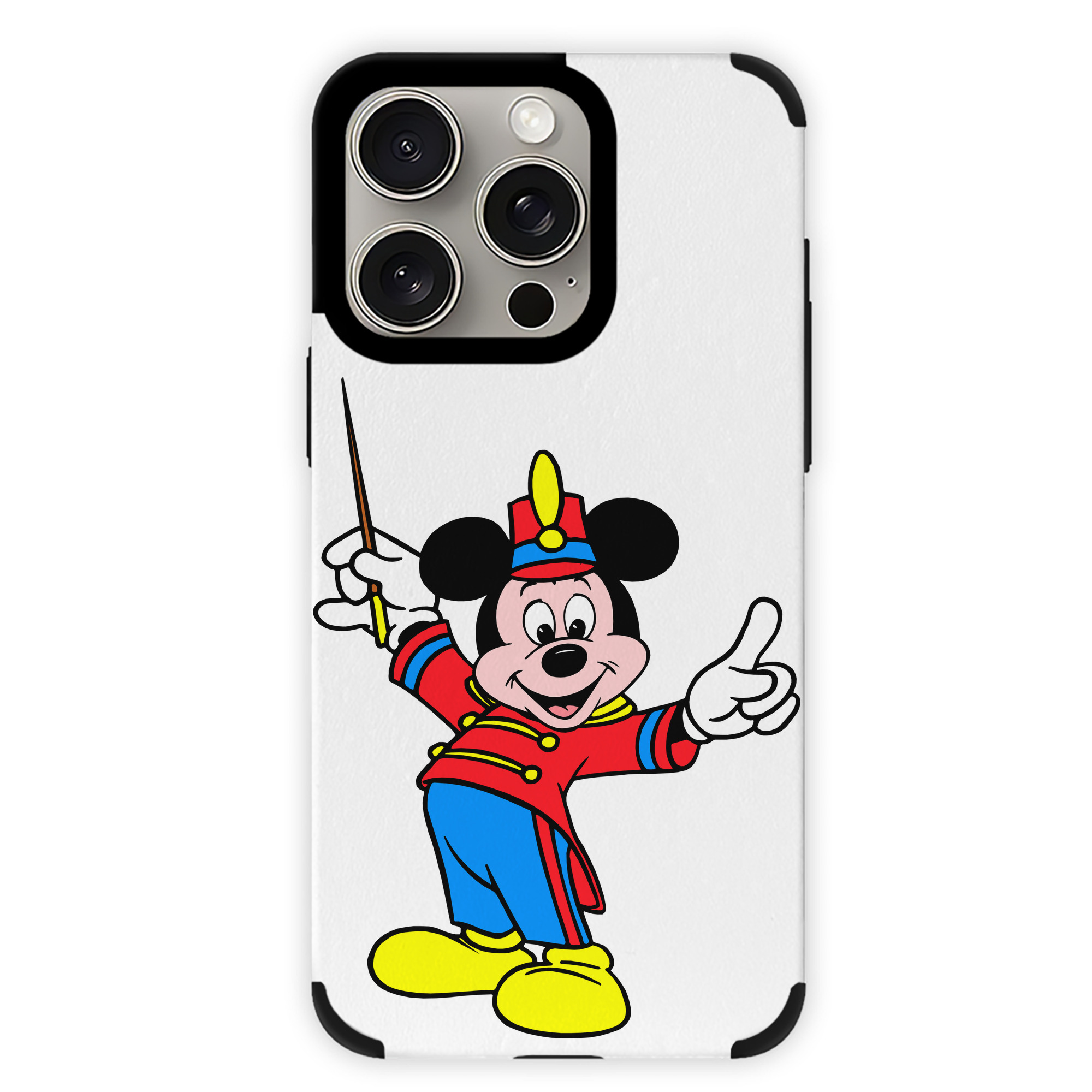 （画像用） ミッキーマウス Mickey Mouse 【iPhone15ProMax対応】 PUレザー スマホケース 耐衝撃＆黄変防止