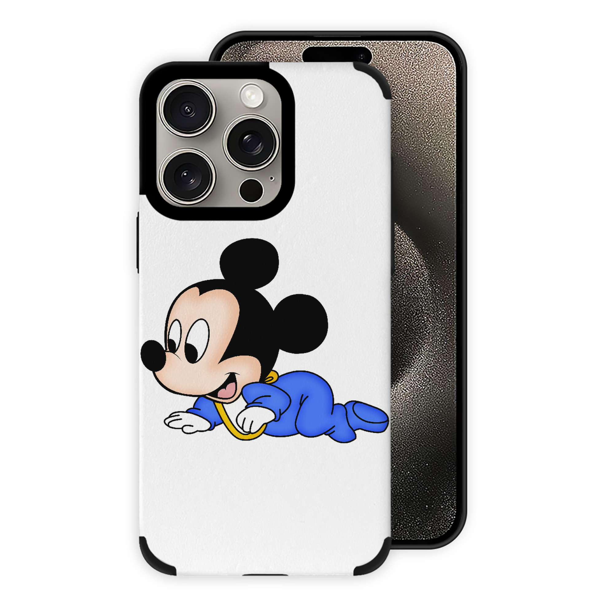 （画像用） ミッキーマウス Mickey Mouse 【iPhone15ProMax対応】 PUレザー スマホケース 耐衝撃＆黄変防止