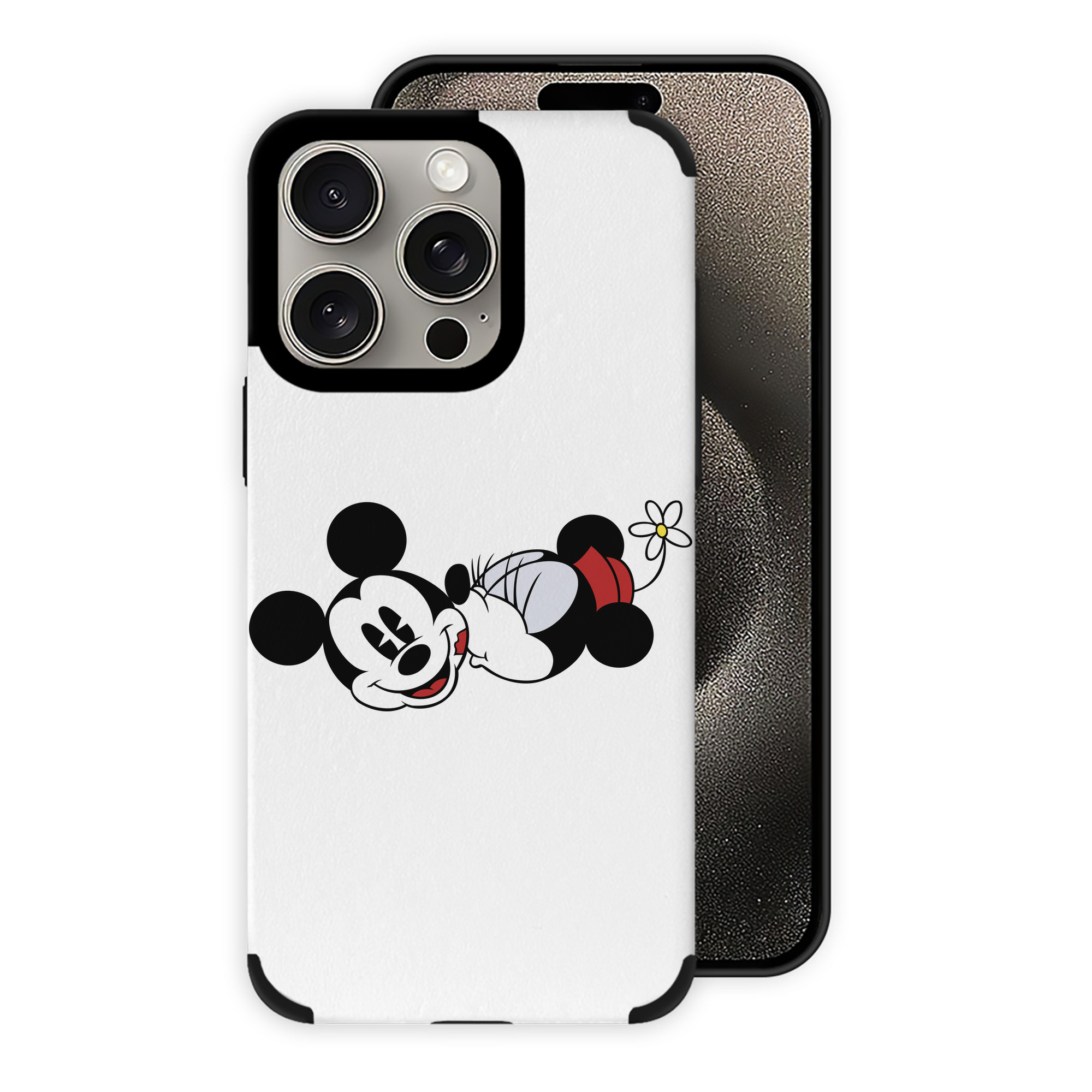 （画像用） ミッキーマウス Mickey Mouse 【iPhone15ProMax対応】 PUレザー スマホケース 耐衝撃＆黄変防止