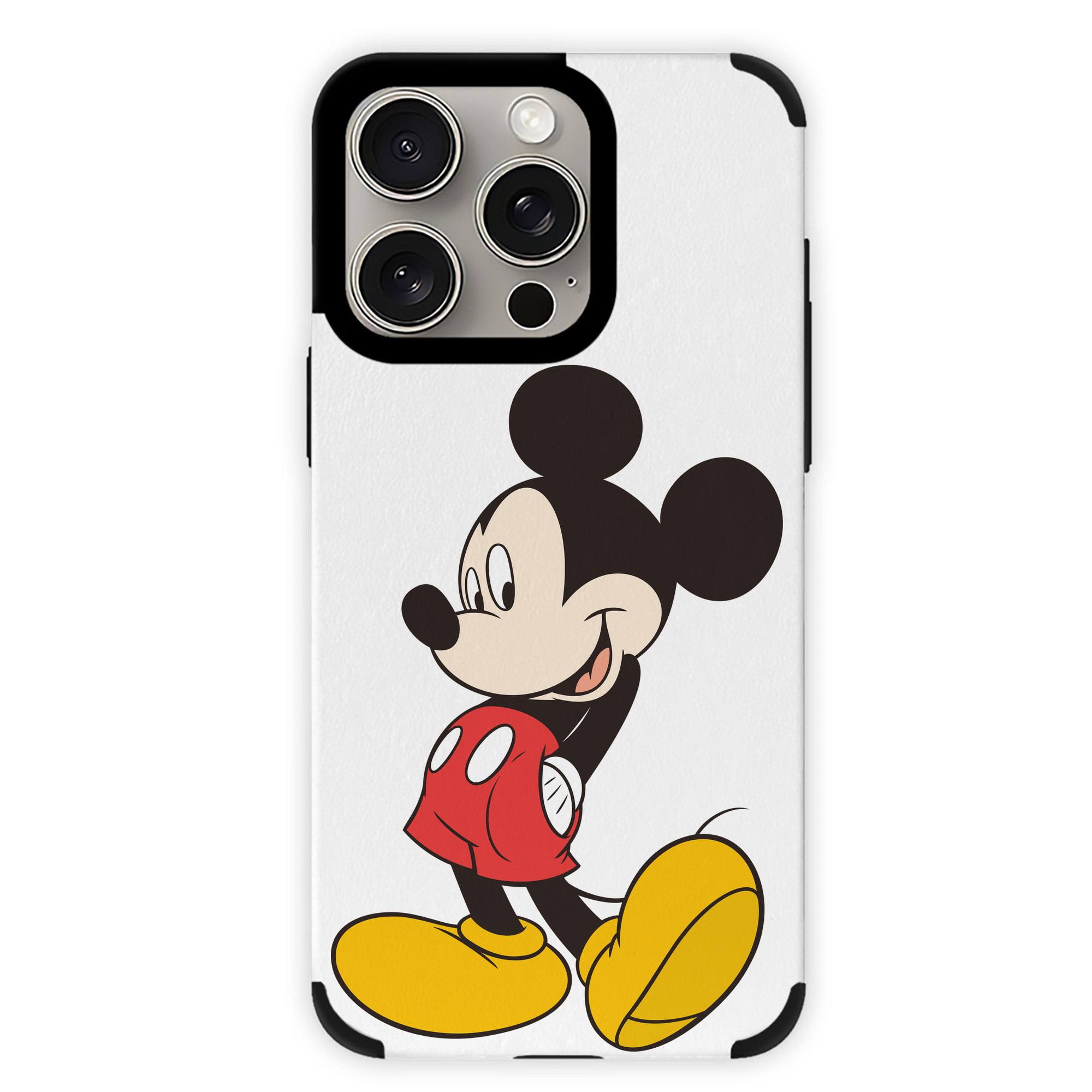 （画像用） ミッキーマウス Mickey Mouse 【iPhone15ProMax対応】 PUレザー スマホケース 耐衝撃＆黄変防止