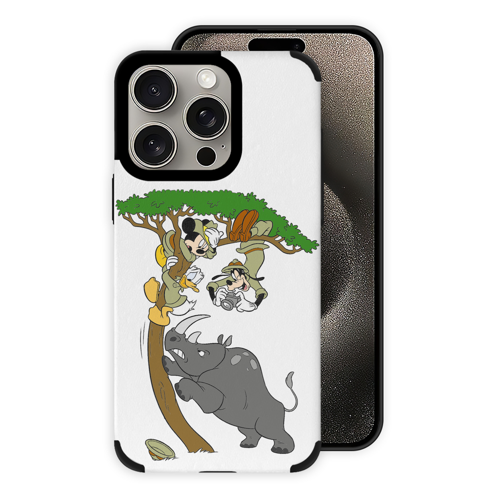 （画像用） ミッキーマウス Mickey Mouse 【iPhone15ProMax対応】 PUレザー スマホケース 耐衝撃＆黄変防止