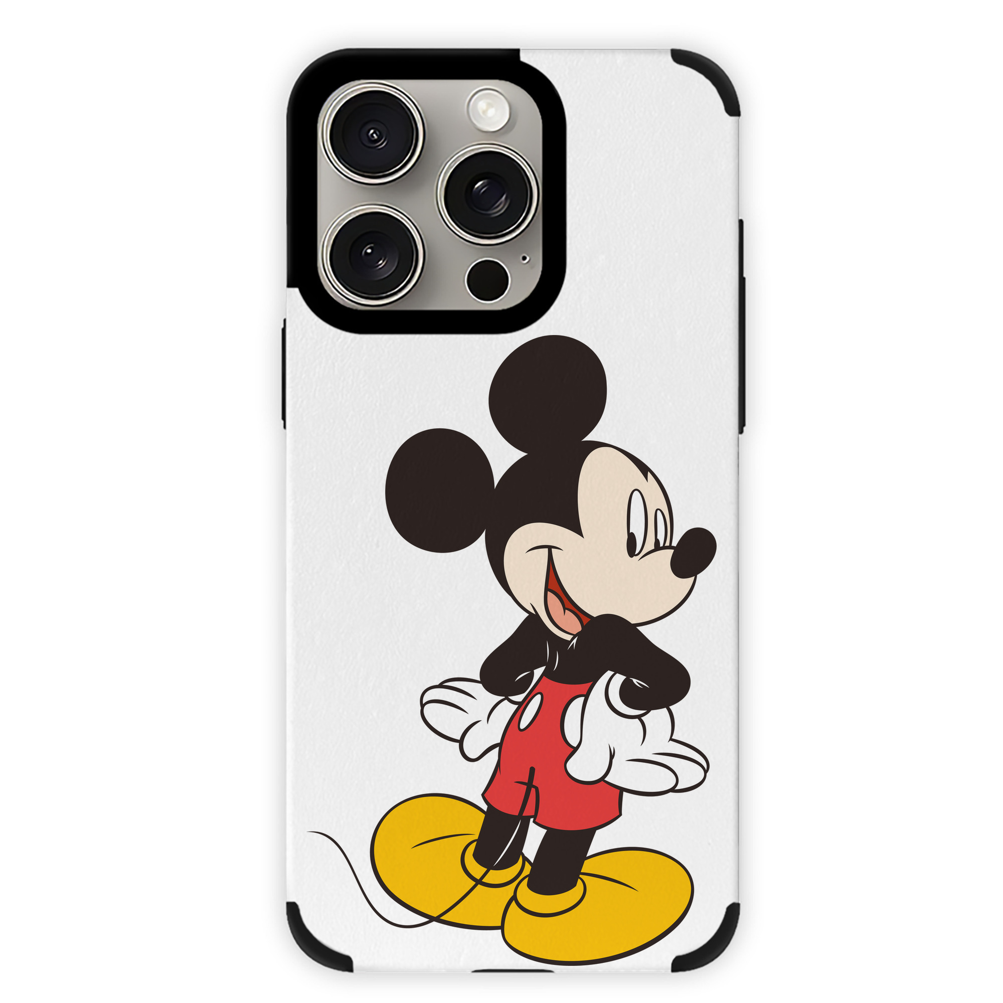 （画像用） ミッキーマウス Mickey Mouse 【iPhone15ProMax対応】 PUレザー スマホケース 耐衝撃＆黄変防止