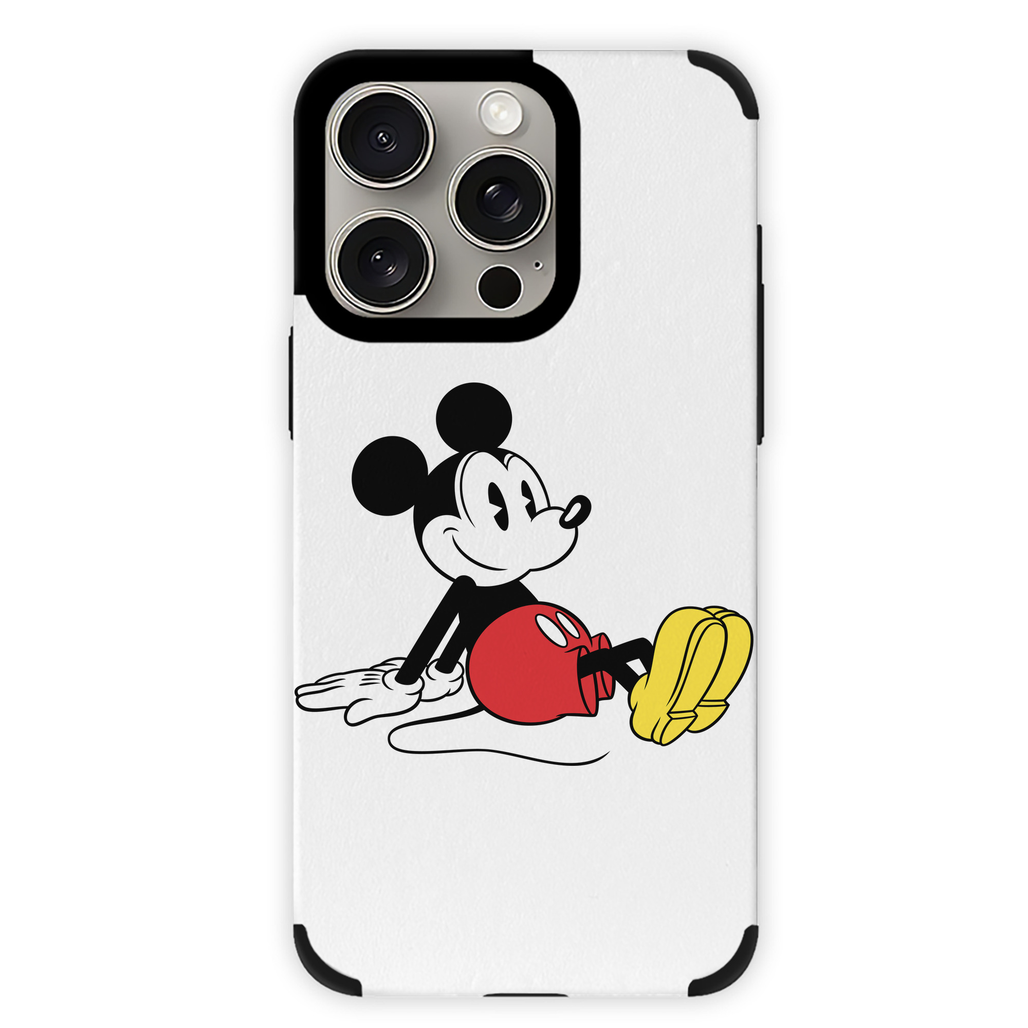 （画像用） ミッキーマウス Mickey Mouse 【iPhone15ProMax対応】 PUレザー スマホケース 耐衝撃＆黄変防止