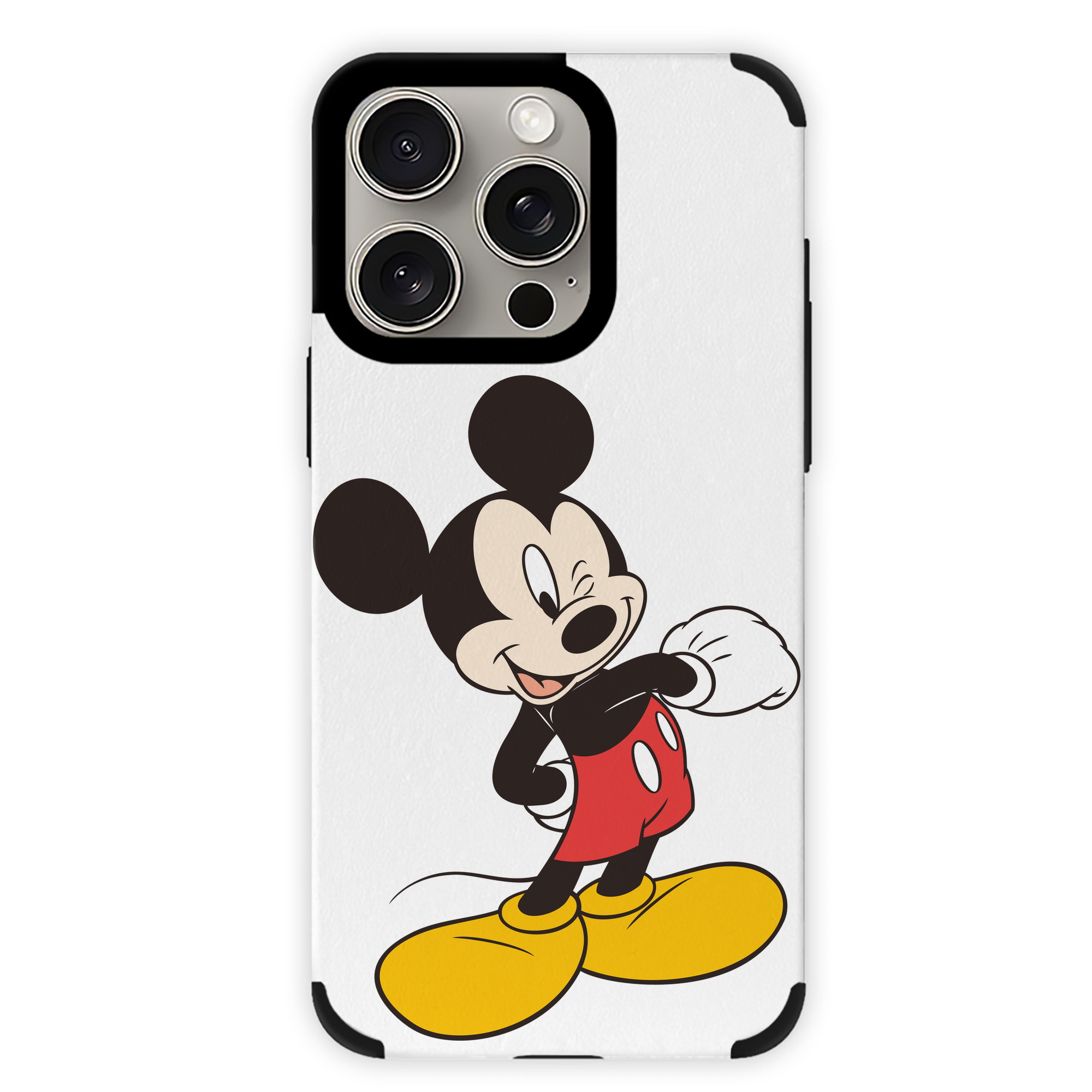 （画像用） ミッキーマウス Mickey Mouse 【iPhone15ProMax対応】 PUレザー スマホケース 耐衝撃＆黄変防止