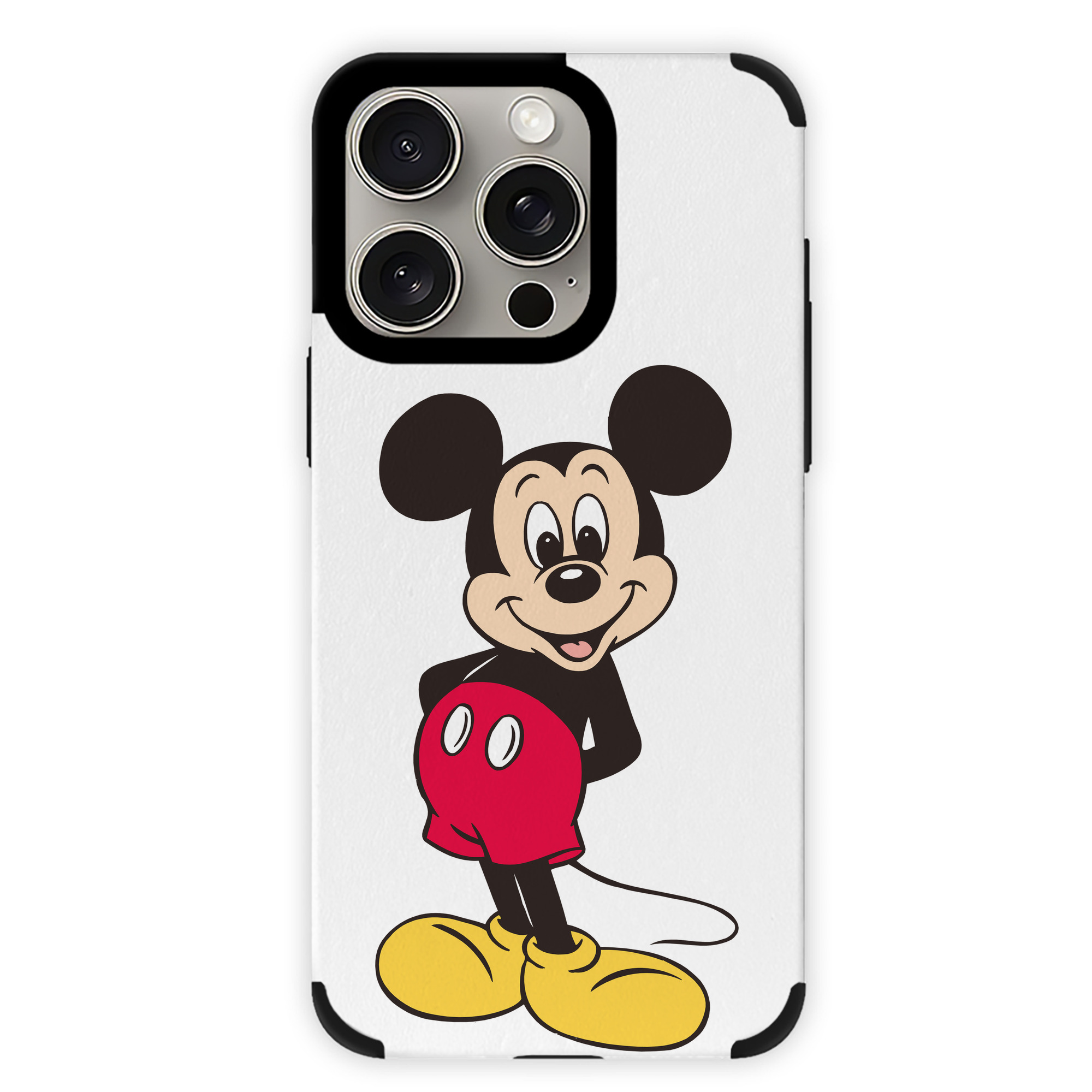 （画像用） ミッキーマウス Mickey Mouse 【iPhone15ProMax対応】 PUレザー スマホケース 耐衝撃＆黄変防止