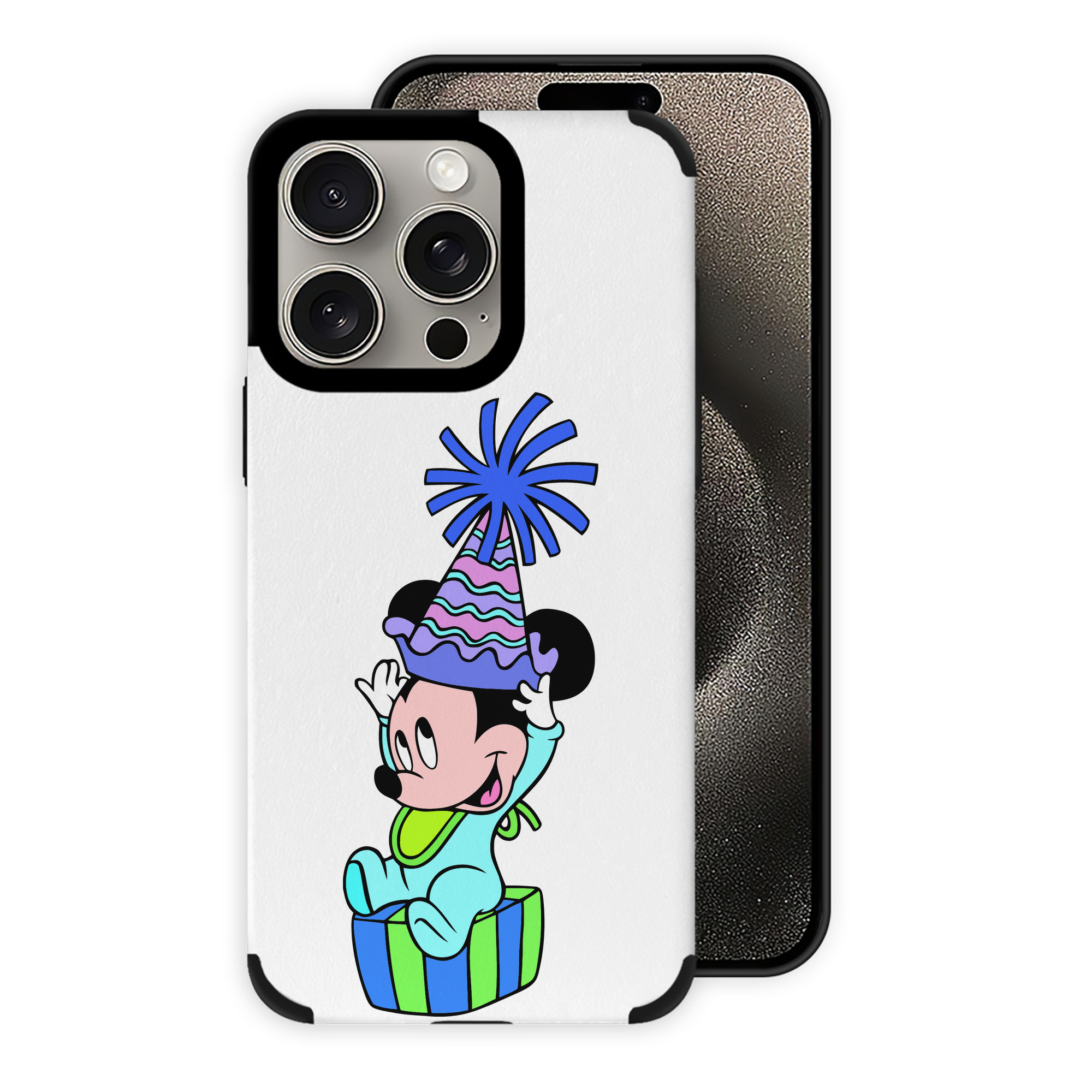 （画像用） ミッキーマウス Mickey Mouse 【iPhone15ProMax対応】 PUレザー スマホケース 耐衝撃＆黄変防止