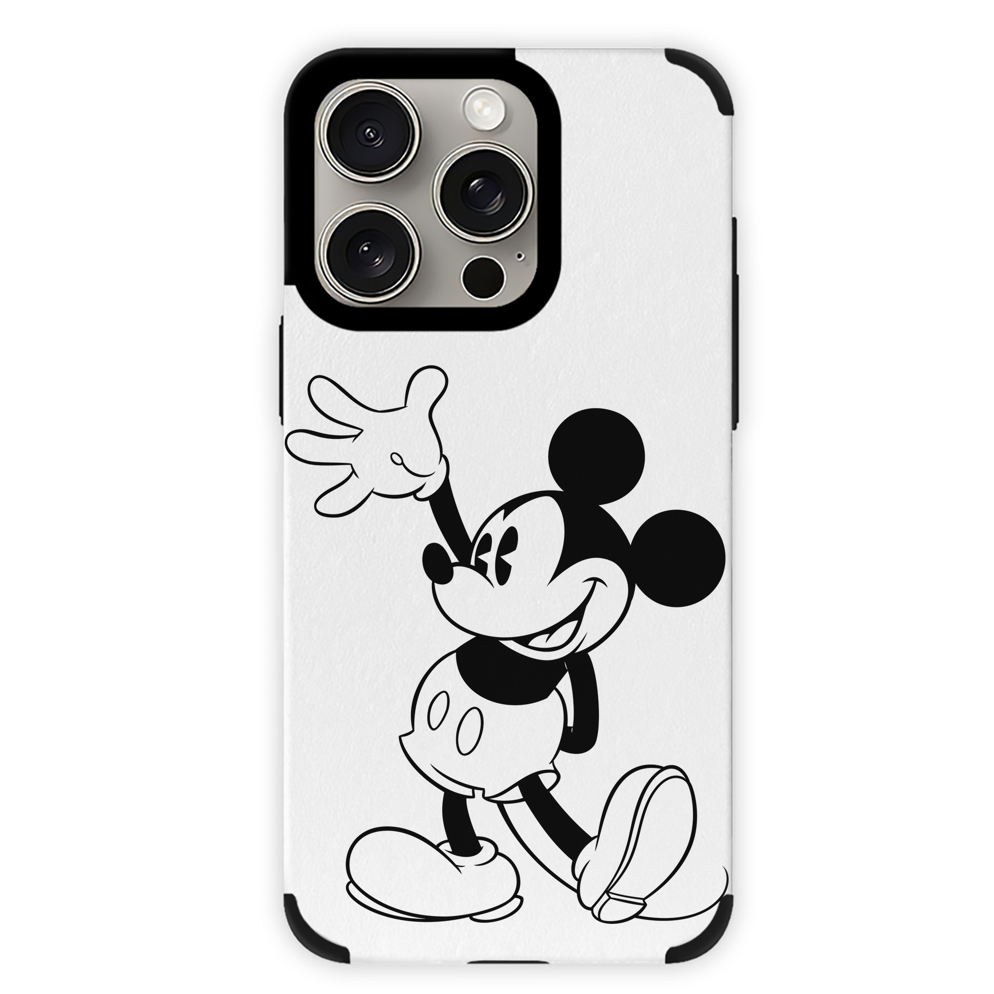 （画像用） ミッキーマウス Mickey Mouse 【iPhone15ProMax対応】 PUレザー スマホケース 耐衝撃＆黄変防止