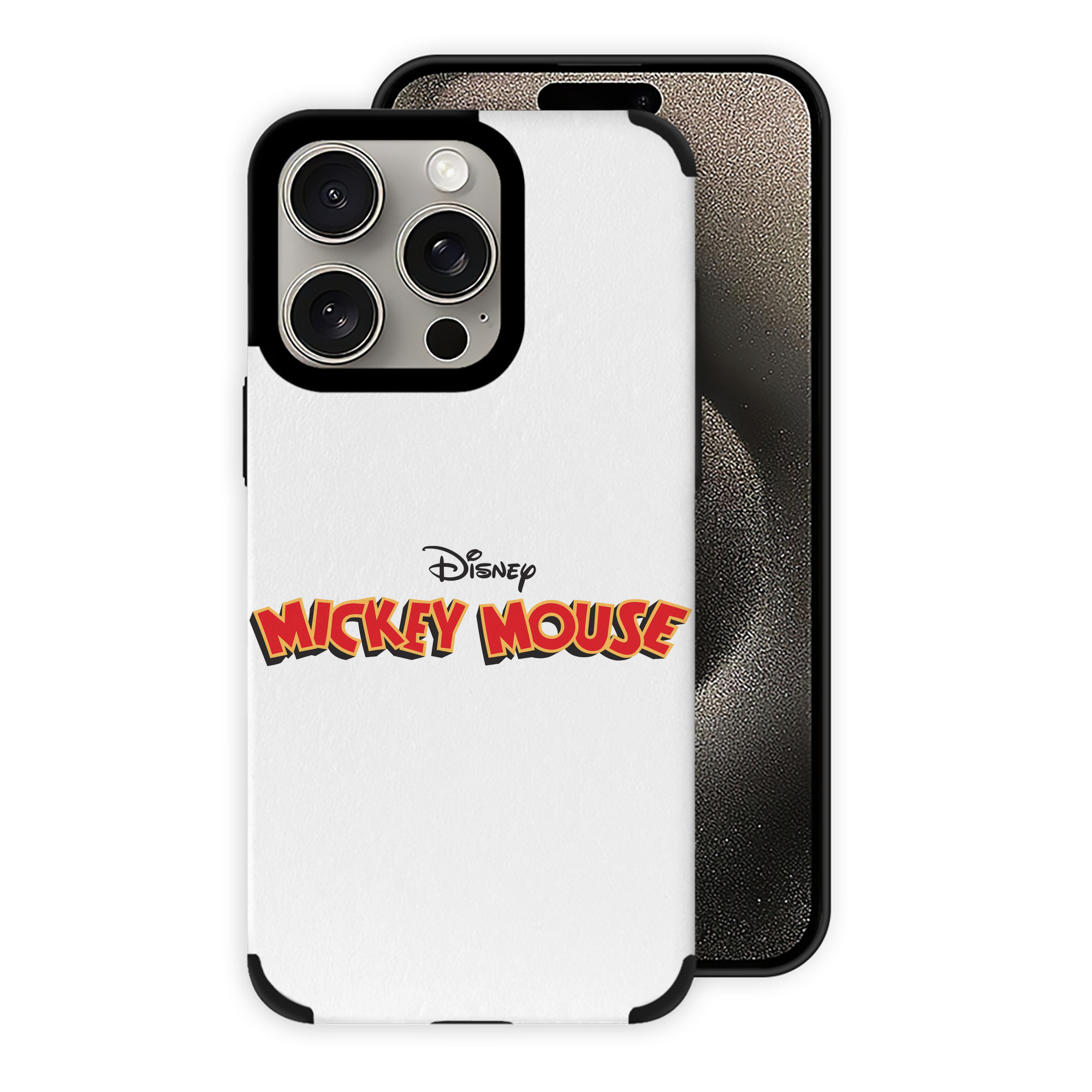 （画像用） ミッキーマウス Mickey Mouse 【iPhone15ProMax対応】 PUレザー スマホケース 耐衝撃＆黄変防止