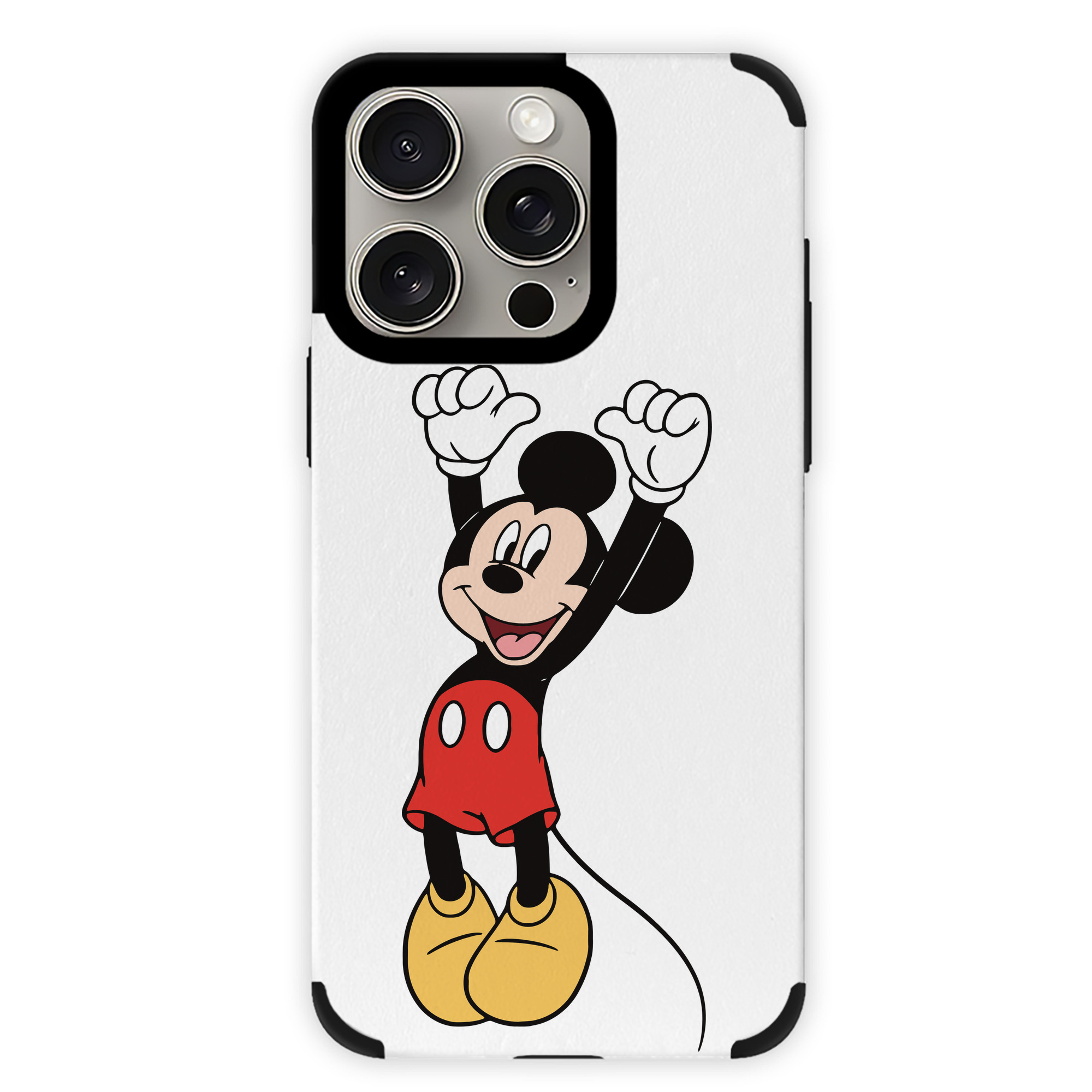 （画像用） ミッキーマウス Mickey Mouse 【iPhone15ProMax対応】 PUレザー スマホケース 耐衝撃＆黄変防止