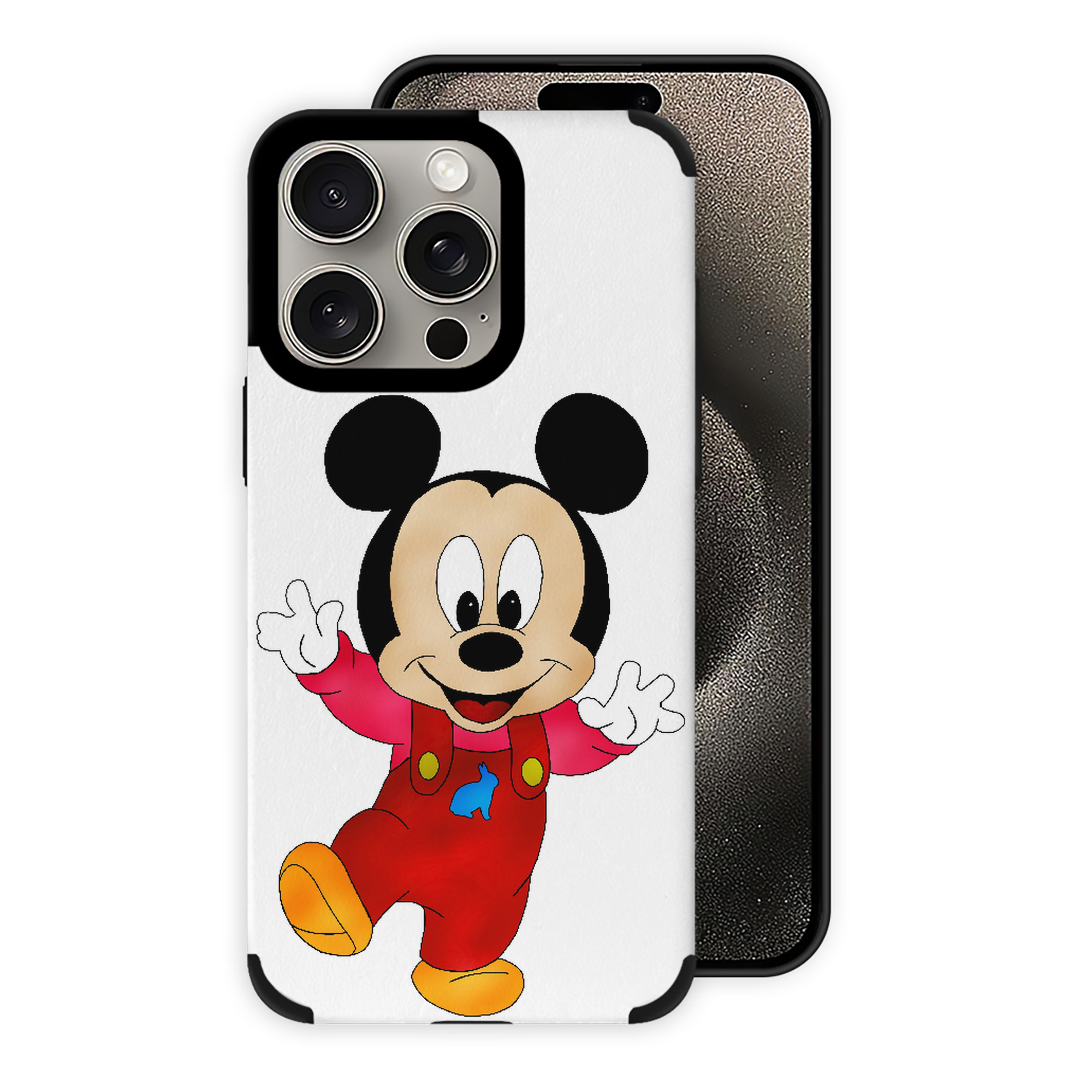 （画像用） ミッキーマウス Mickey Mouse 【iPhone15ProMax対応】 PUレザー スマホケース 耐衝撃＆黄変防止