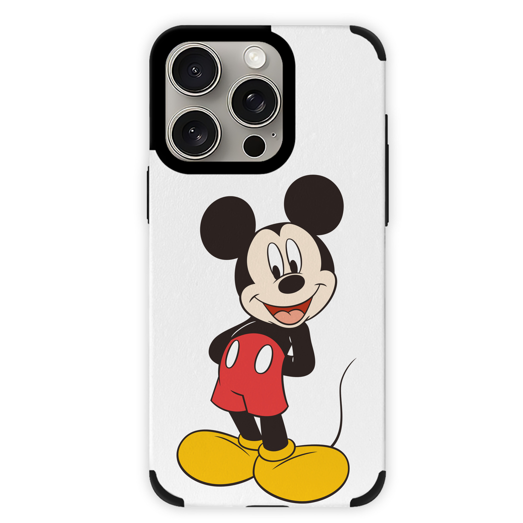 （画像用） ミッキーマウス Mickey Mouse 【iPhone15ProMax対応】 PUレザー スマホケース 耐衝撃＆黄変防止