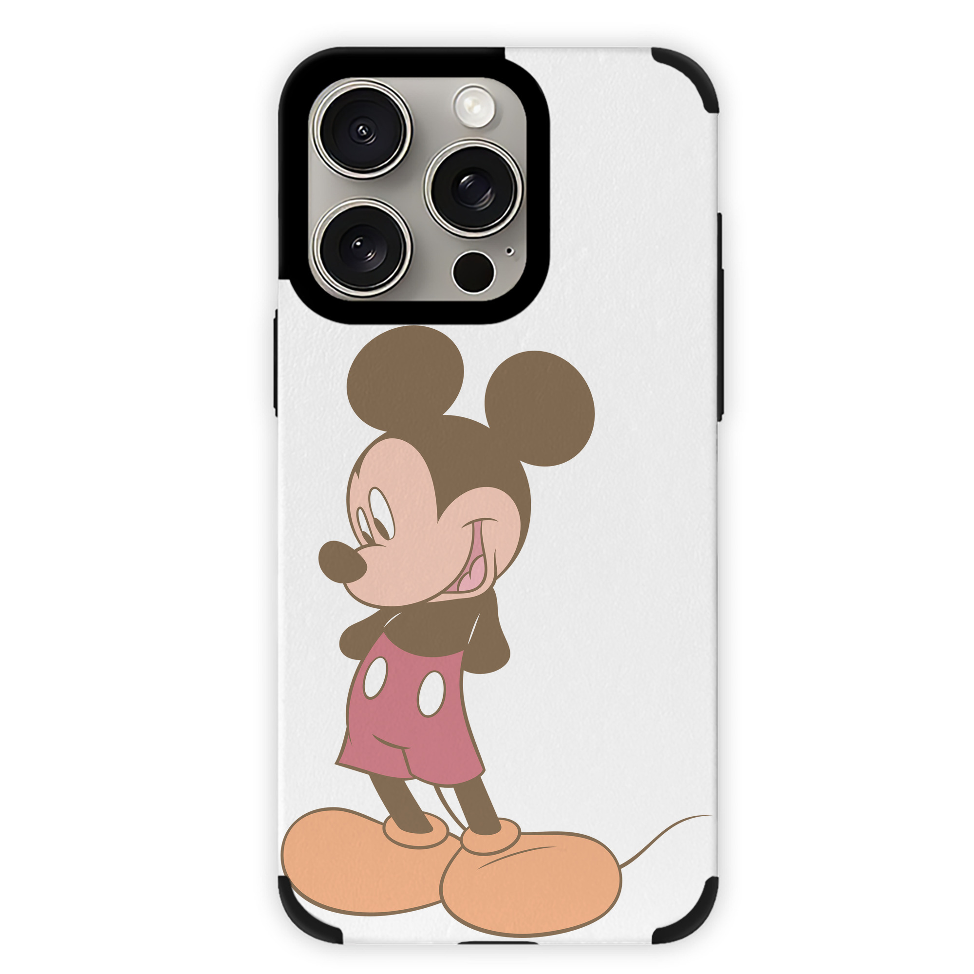 （画像用） ミッキーマウス Mickey Mouse 【iPhone15ProMax対応】 PUレザー スマホケース 耐衝撃＆黄変防止