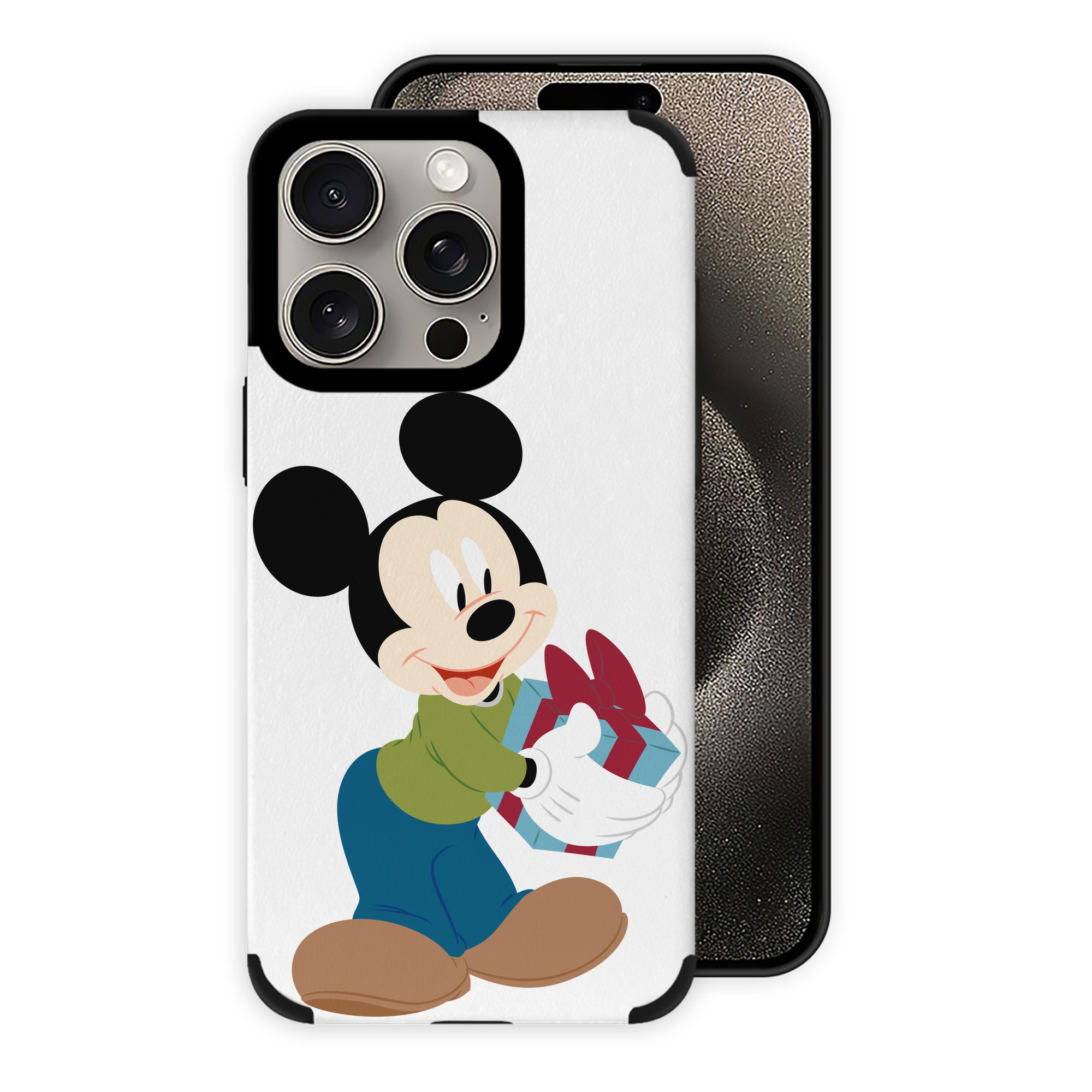 （画像用） ミッキーマウス Mickey Mouse 【iPhone15ProMax対応】 PUレザー スマホケース 耐衝撃＆黄変防止