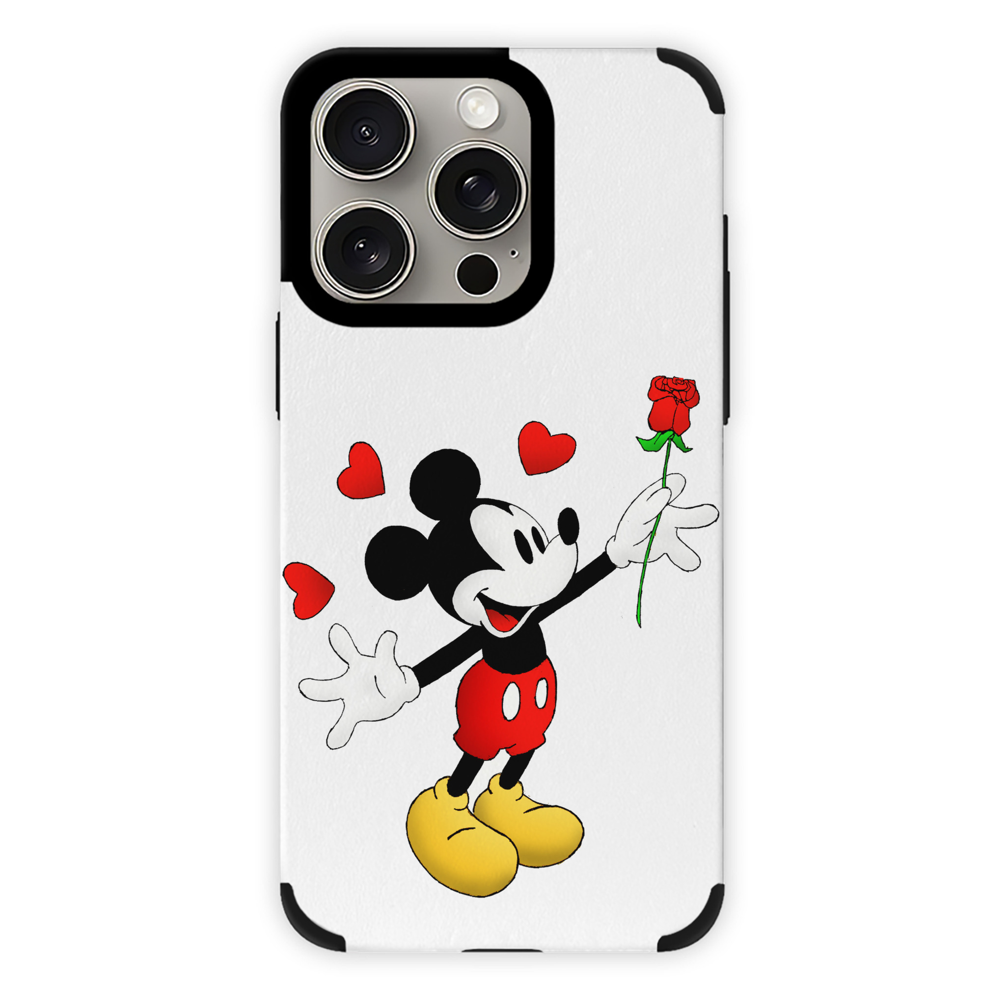 （画像用） ミッキーマウス Mickey Mouse 【iPhone15ProMax対応】 PUレザー スマホケース 耐衝撃＆黄変防止