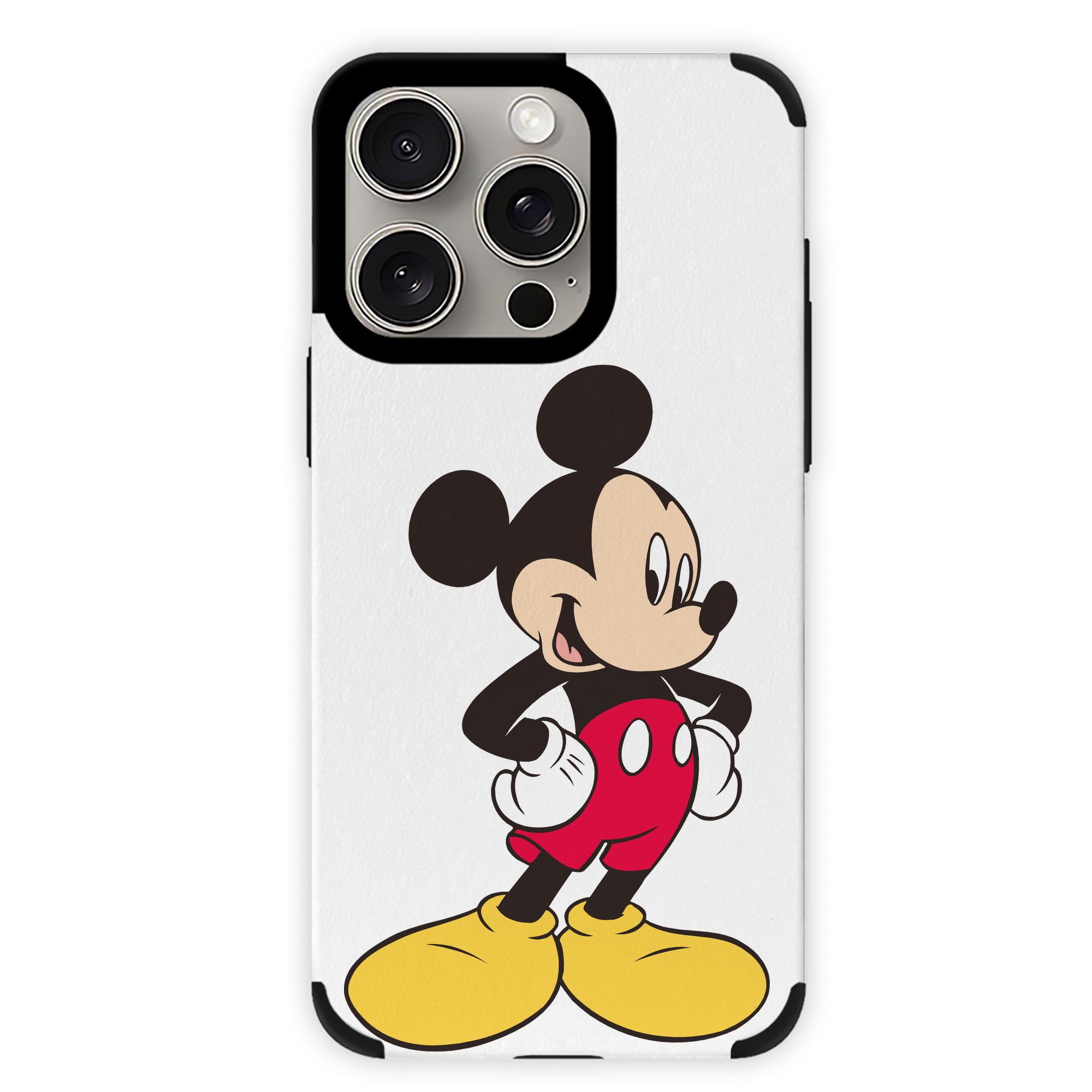 （画像用） ミッキーマウス Mickey Mouse 【iPhone15ProMax対応】 PUレザー スマホケース 耐衝撃＆黄変防止
