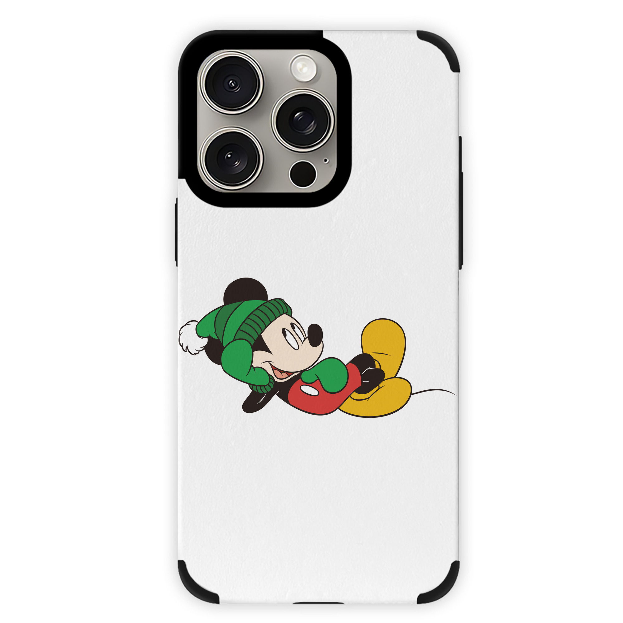（画像用） ミッキーマウス Mickey Mouse 【iPhone15ProMax対応】 PUレザー スマホケース 耐衝撃＆黄変防止