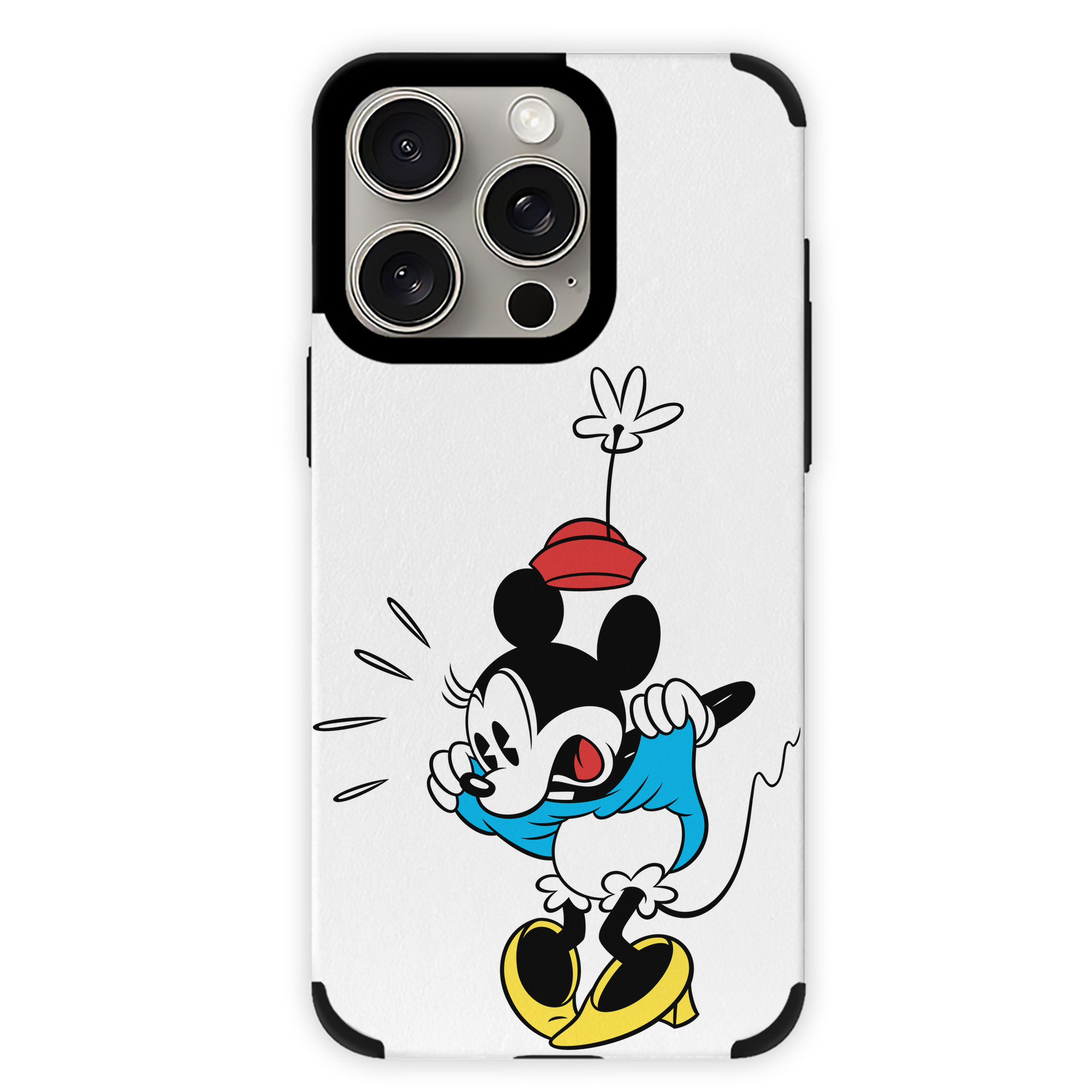 （画像用） ミッキーマウス Mickey Mouse 【iPhone15ProMax対応】 PUレザー スマホケース 耐衝撃＆黄変防止