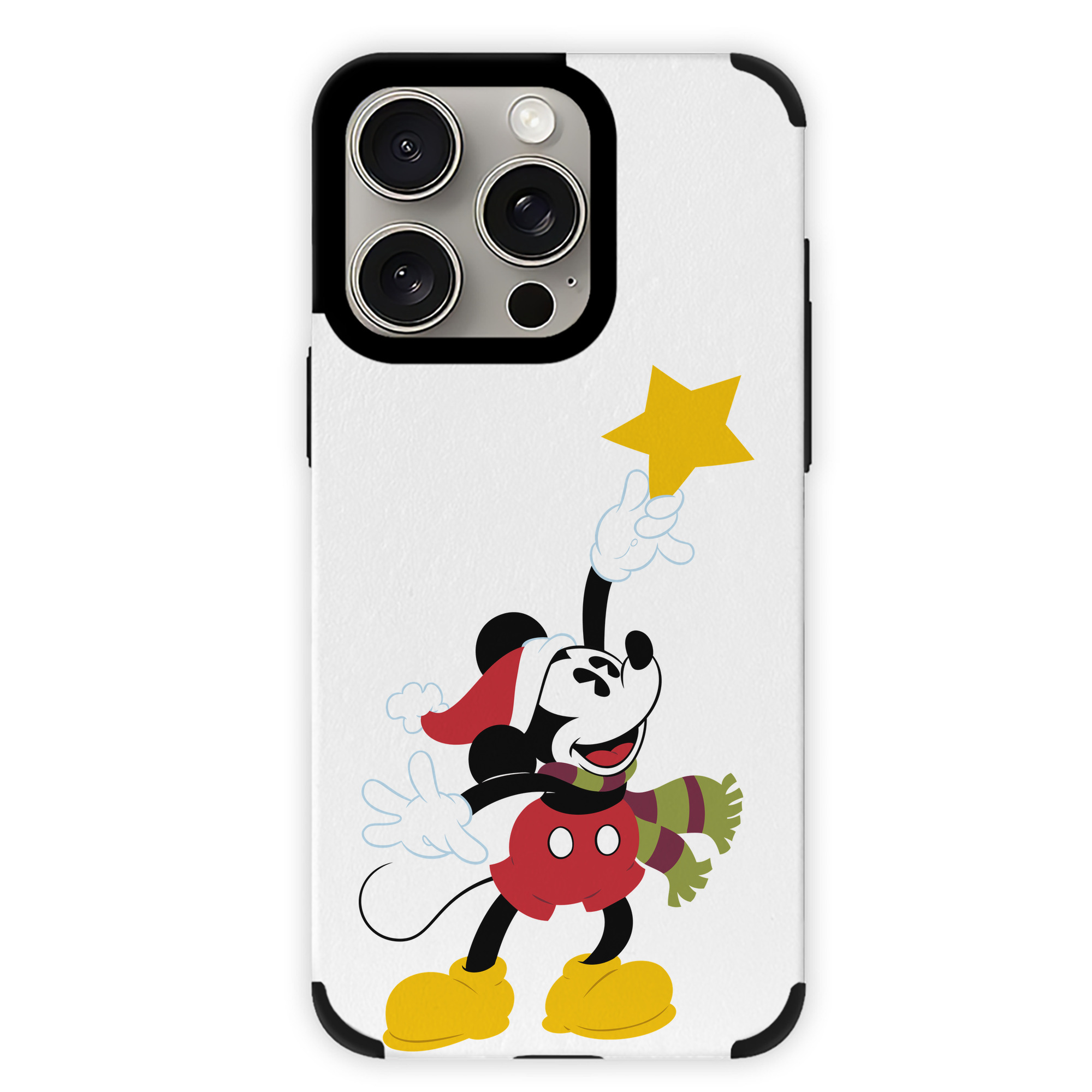 （画像用） ミッキーマウス Mickey Mouse 【iPhone15ProMax対応】 PUレザー スマホケース 耐衝撃＆黄変防止