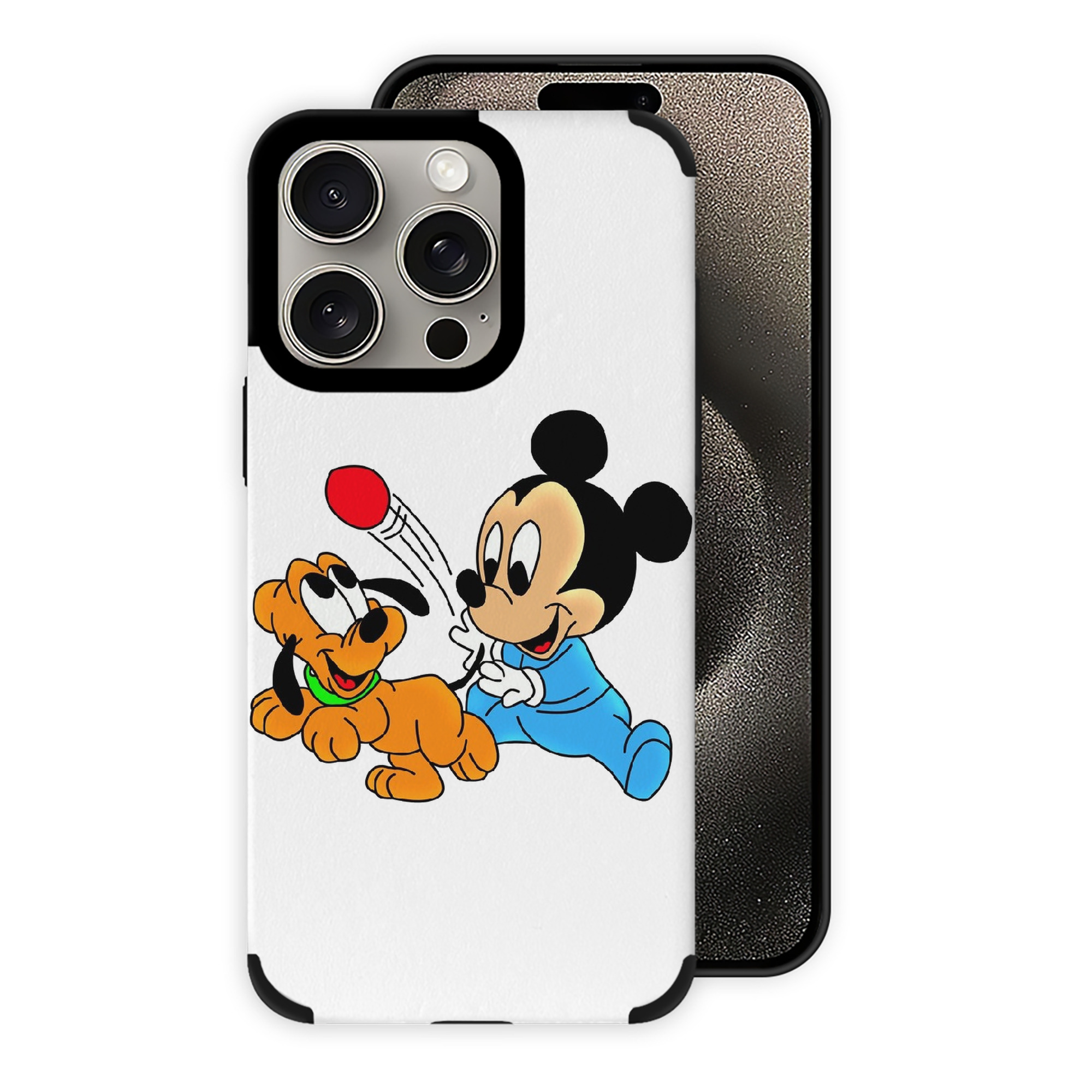 （画像用） ミッキーマウス Mickey Mouse 【iPhone15ProMax対応】 PUレザー スマホケース 耐衝撃＆黄変防止