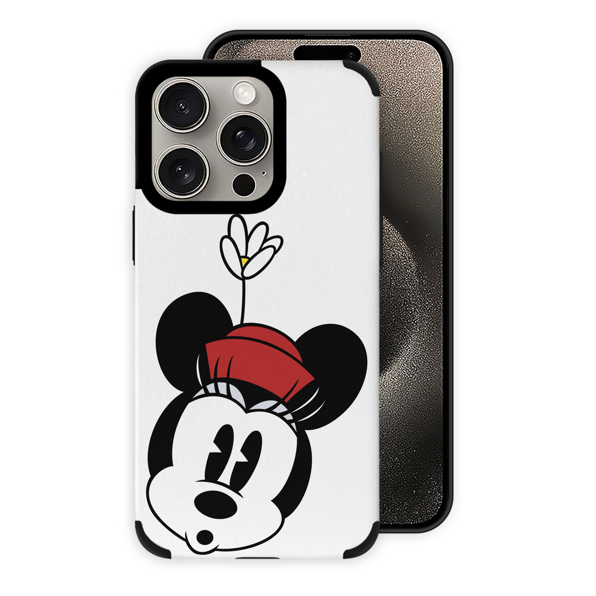 （画像用） ミッキーマウス Mickey Mouse 【iPhone15ProMax対応】 PUレザー スマホケース 耐衝撃＆黄変防止
