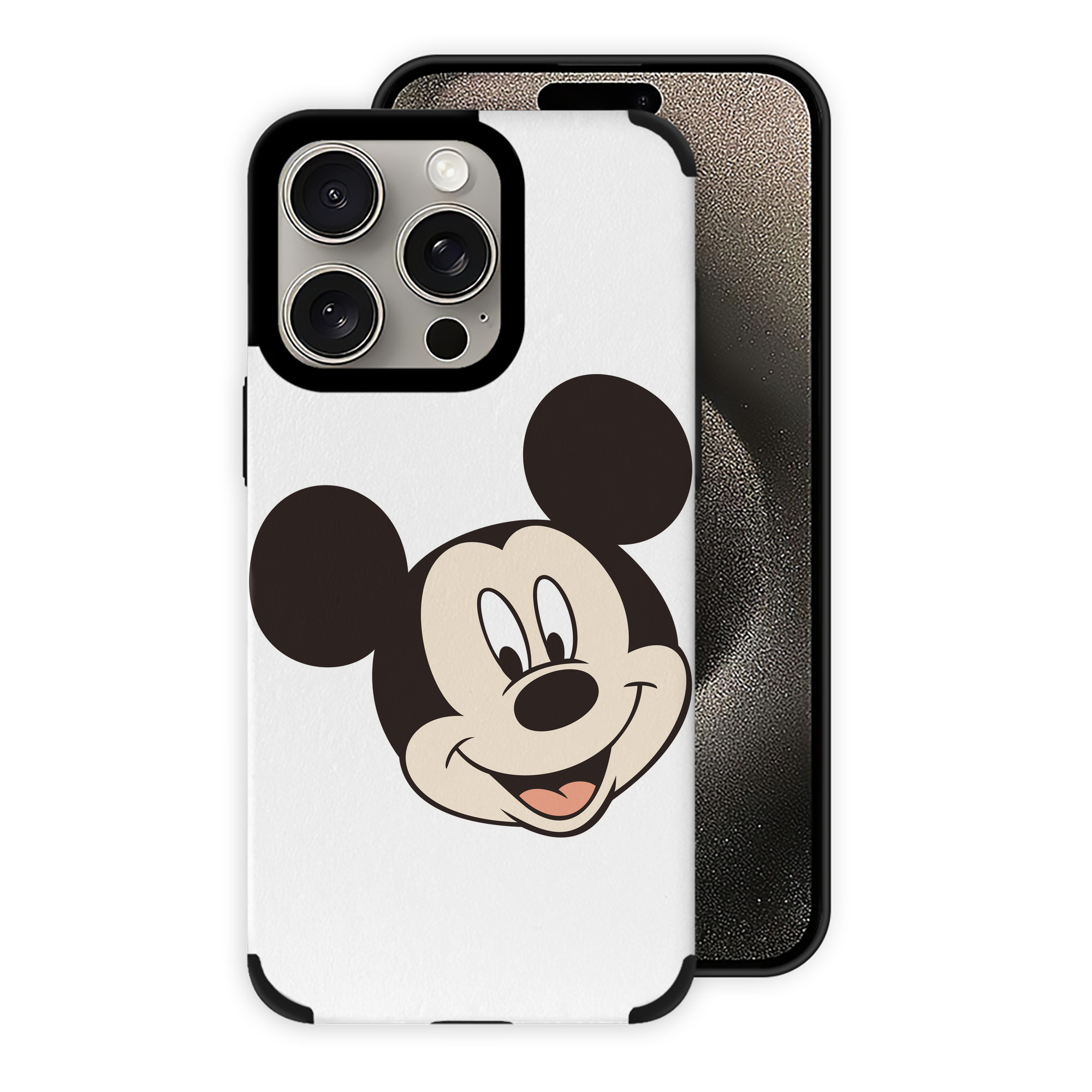 （画像用） ミッキーマウス Mickey Mouse 【iPhone15ProMax対応】 PUレザー スマホケース 耐衝撃＆黄変防止