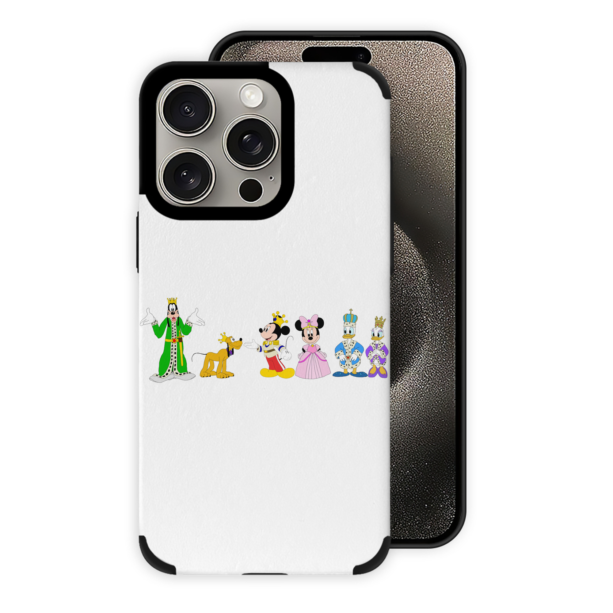 （画像用） ミッキーマウス Mickey Mouse 【iPhone15ProMax対応】 PUレザー スマホケース 耐衝撃＆黄変防止