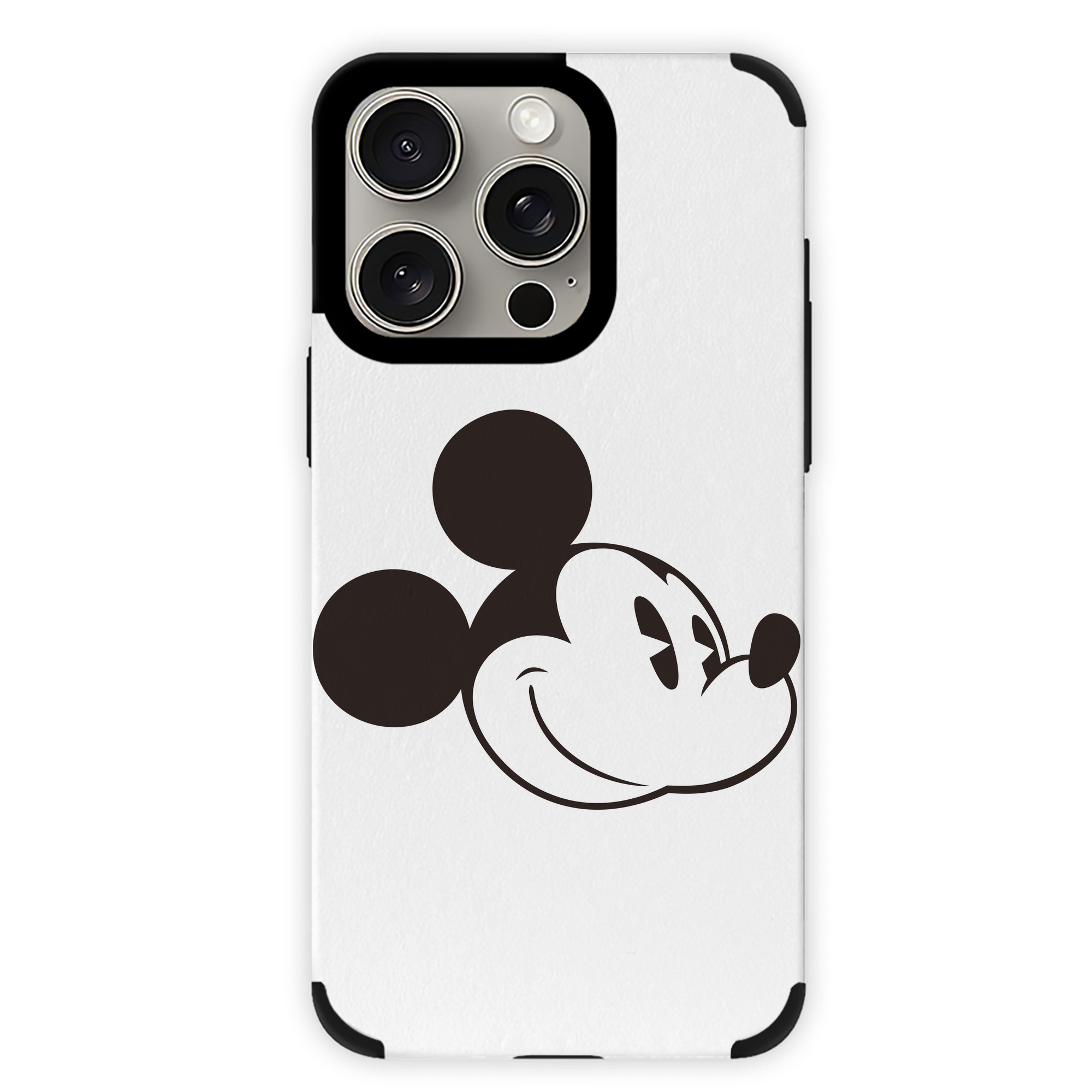 （画像用） ミッキーマウス Mickey Mouse 【iPhone15ProMax対応】 PUレザー スマホケース 耐衝撃＆黄変防止