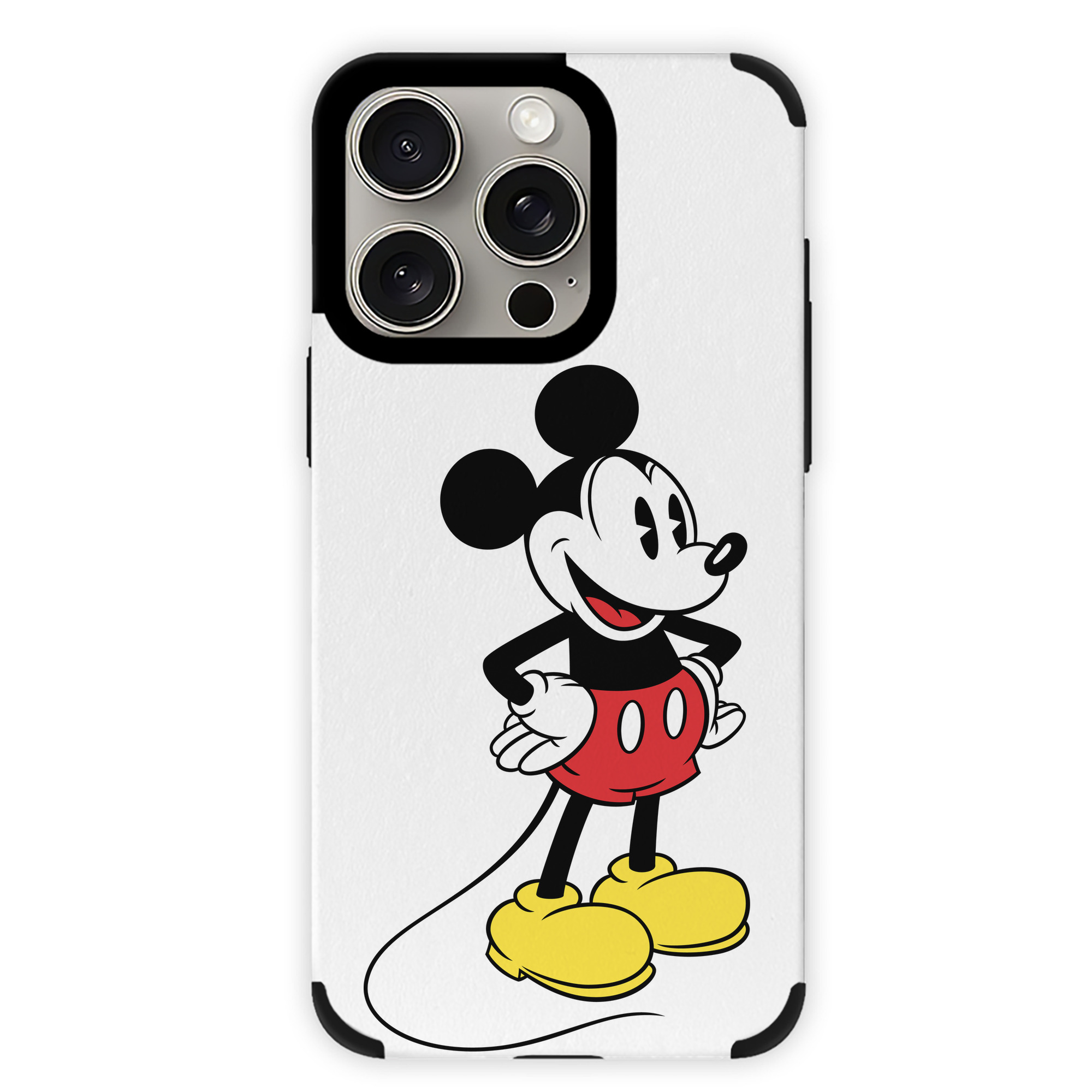 （画像用） ミッキーマウス Mickey Mouse 【iPhone15ProMax対応】 PUレザー スマホケース 耐衝撃＆黄変防止