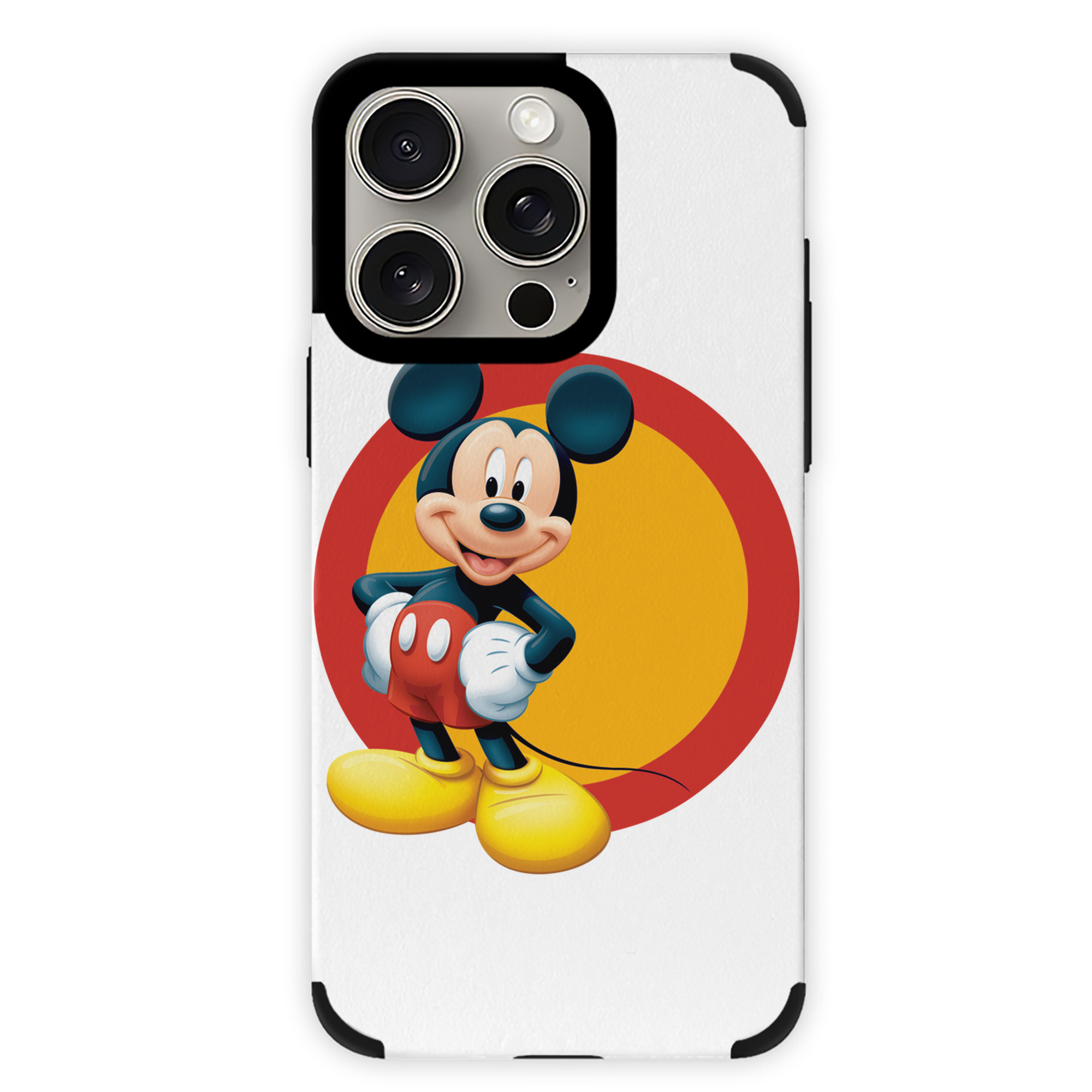 （画像用） ミッキーマウス Mickey Mouse 【iPhone15ProMax対応】 PUレザー スマホケース 耐衝撃＆黄変防止
