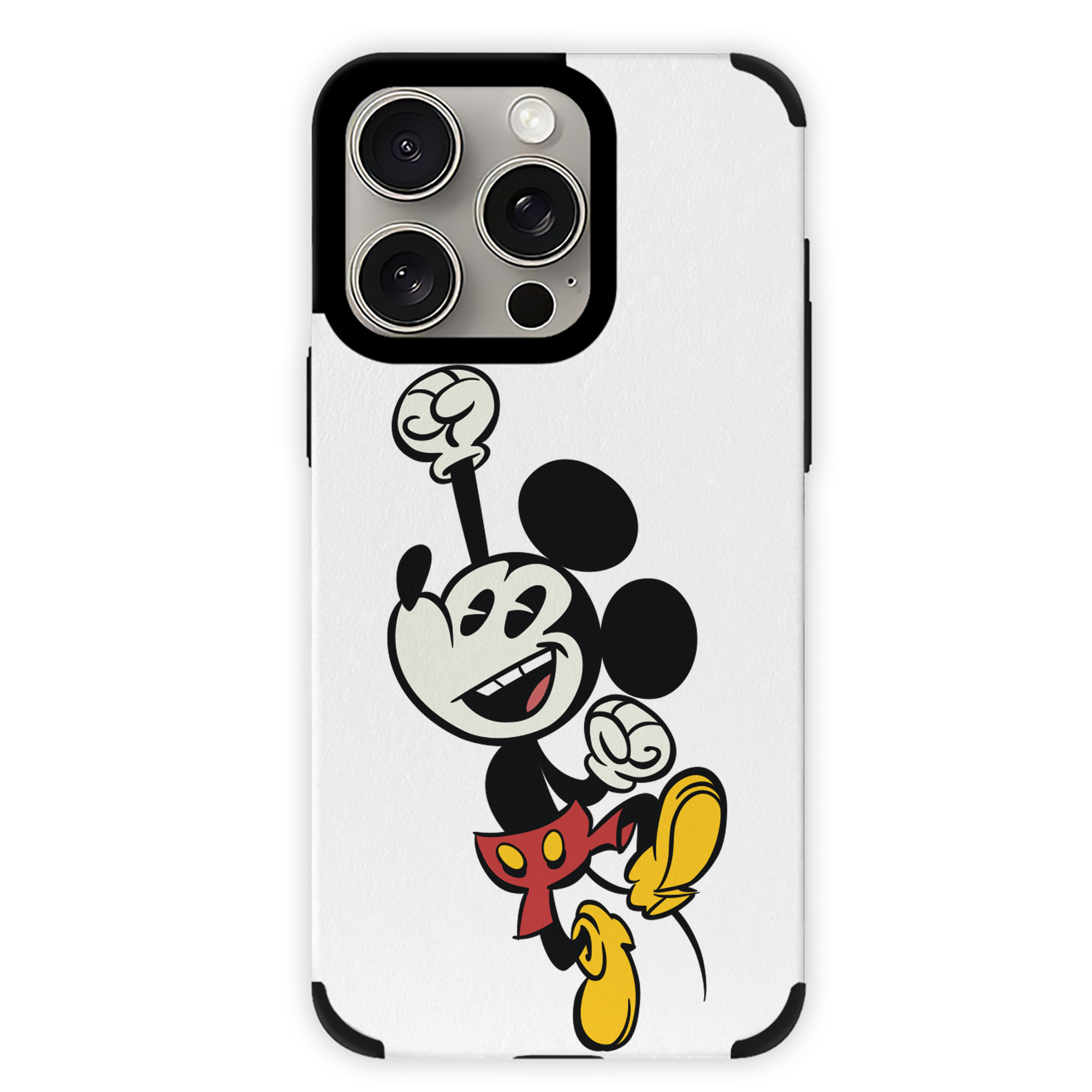 （画像用） ミッキーマウス Mickey Mouse 【iPhone15ProMax対応】 PUレザー スマホケース 耐衝撃＆黄変防止