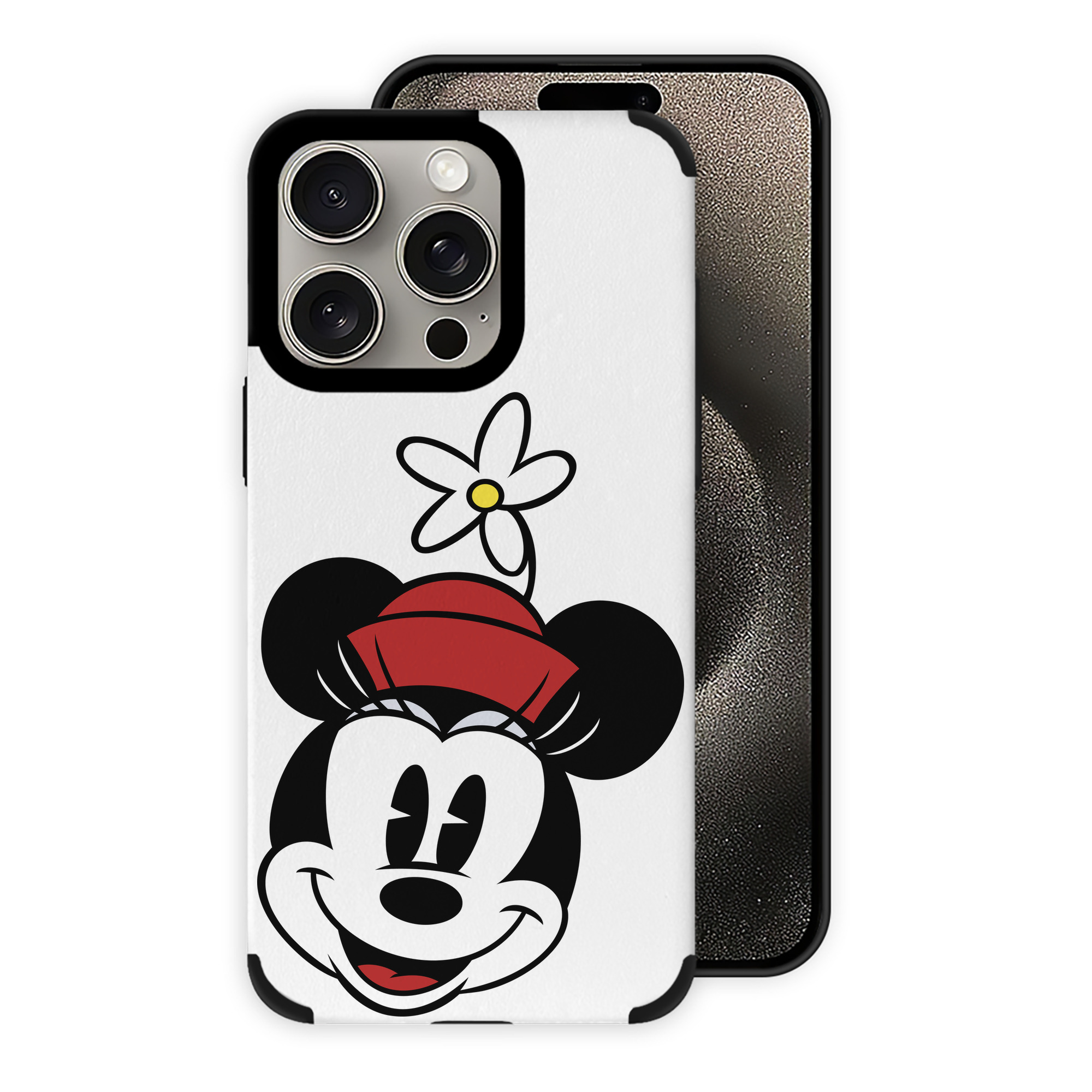 （画像用） ミッキーマウス Mickey Mouse 【iPhone15ProMax対応】 PUレザー スマホケース 耐衝撃＆黄変防止