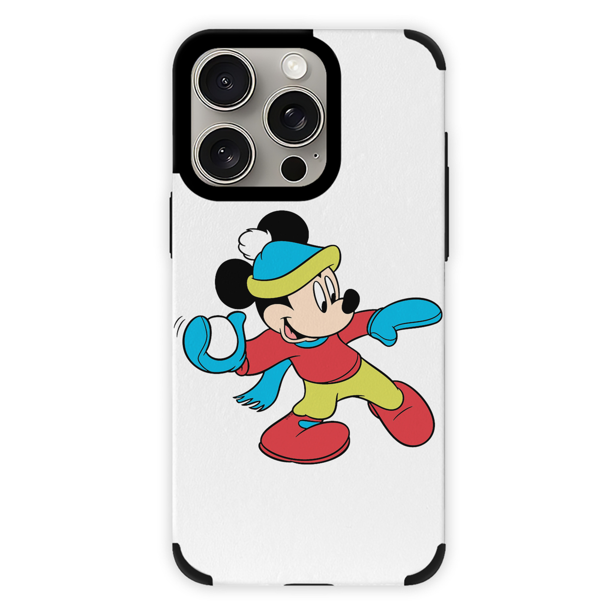 （画像用） ミッキーマウス Mickey Mouse 【iPhone15ProMax対応】 PUレザー スマホケース 耐衝撃＆黄変防止