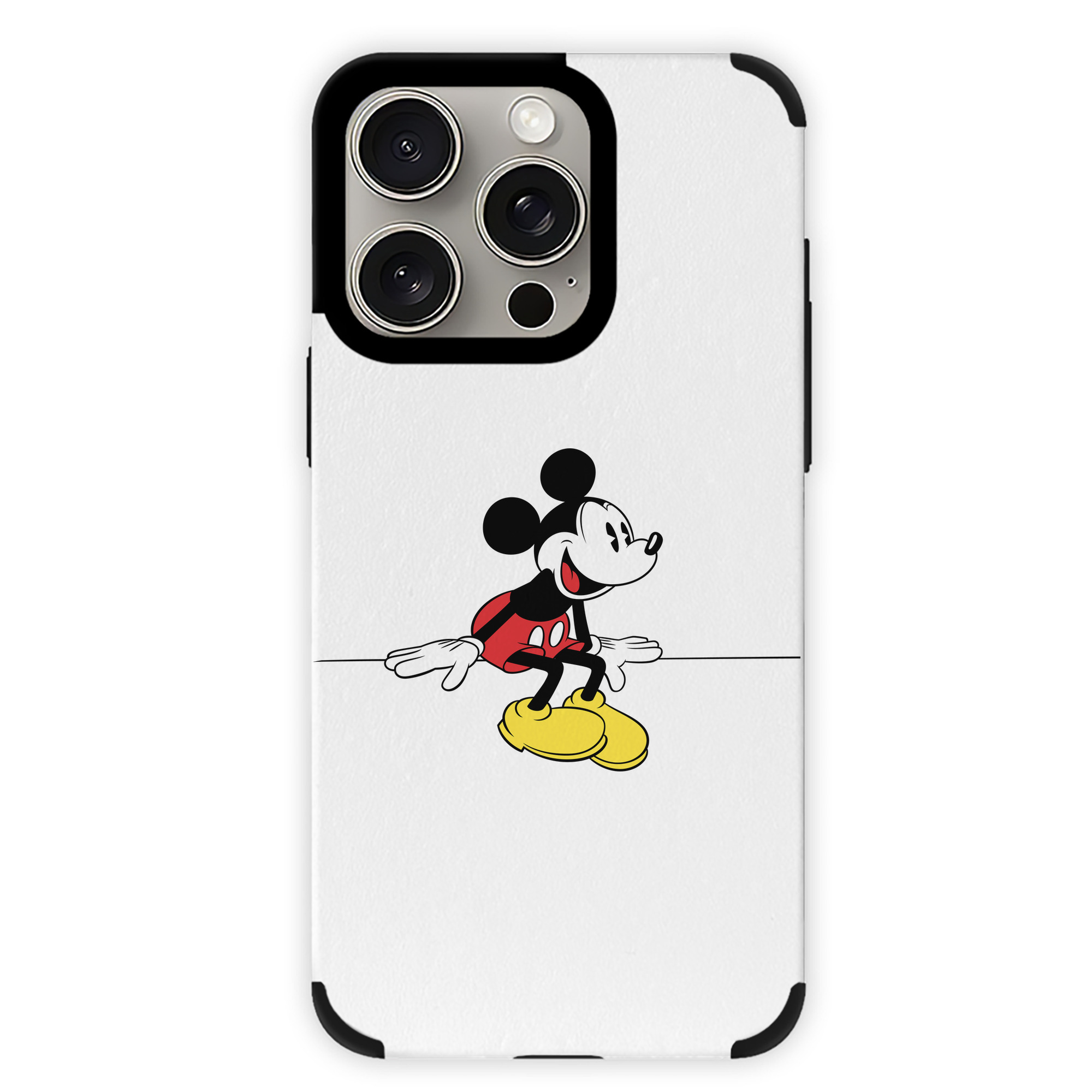 （画像用） ミッキーマウス Mickey Mouse 【iPhone15ProMax対応】 PUレザー スマホケース 耐衝撃＆黄変防止