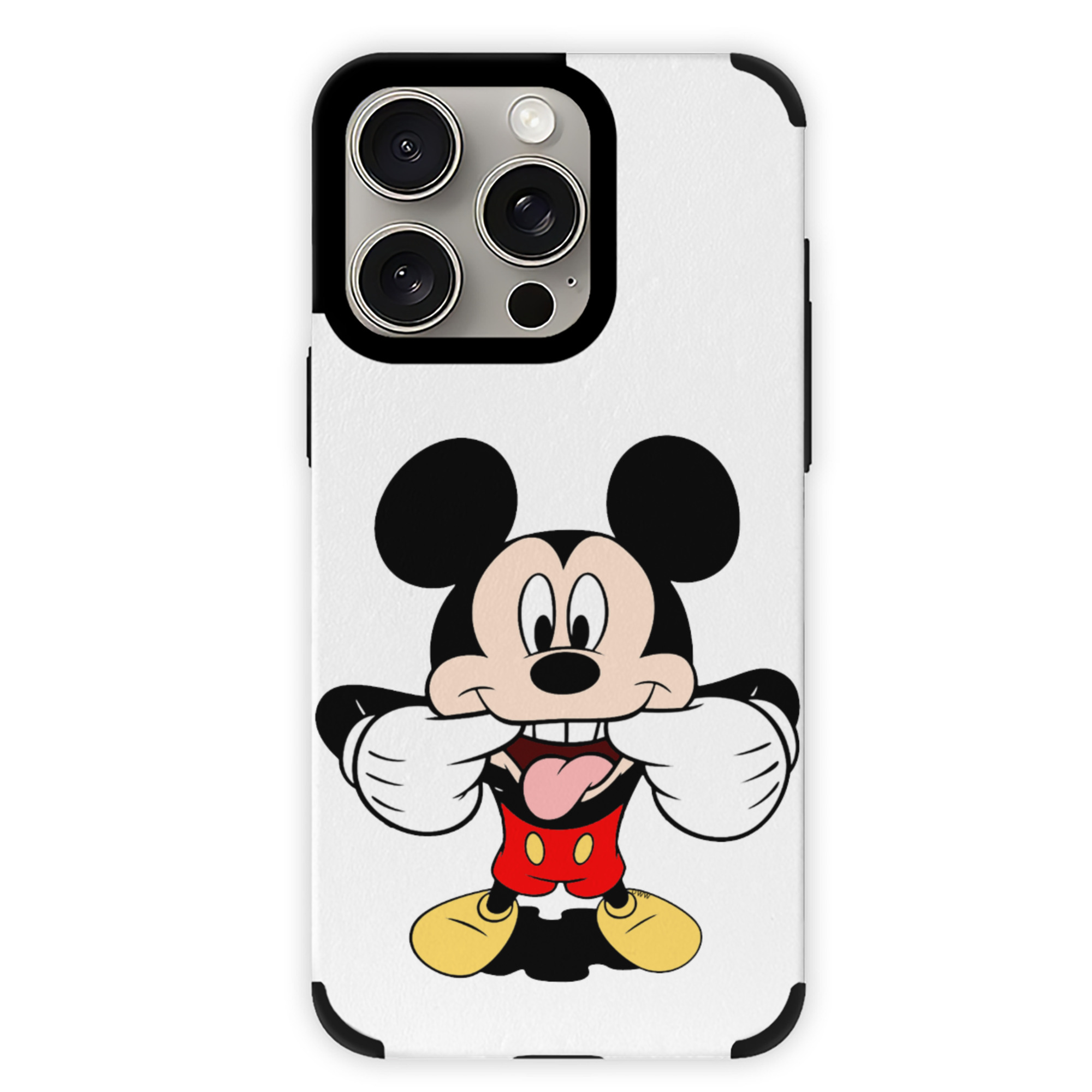 （画像用） ミッキーマウス Mickey Mouse 【iPhone15ProMax対応】 PUレザー スマホケース 耐衝撃＆黄変防止