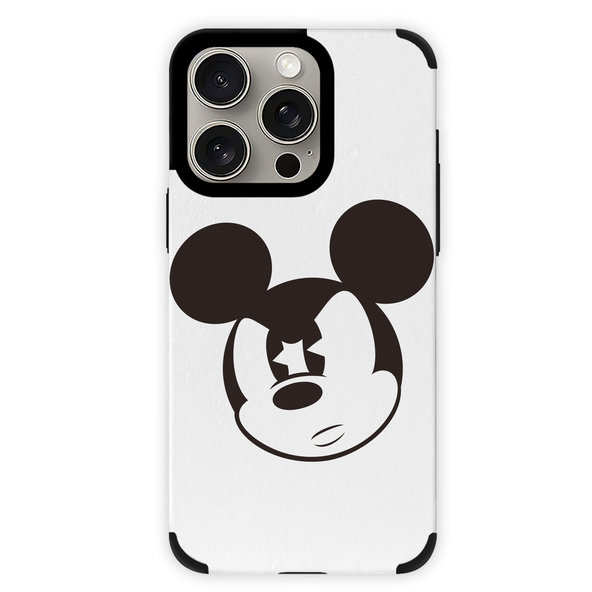 （画像用） ミッキーマウス Mickey Mouse 【iPhone15ProMax対応】 PUレザー スマホケース 耐衝撃＆黄変防止