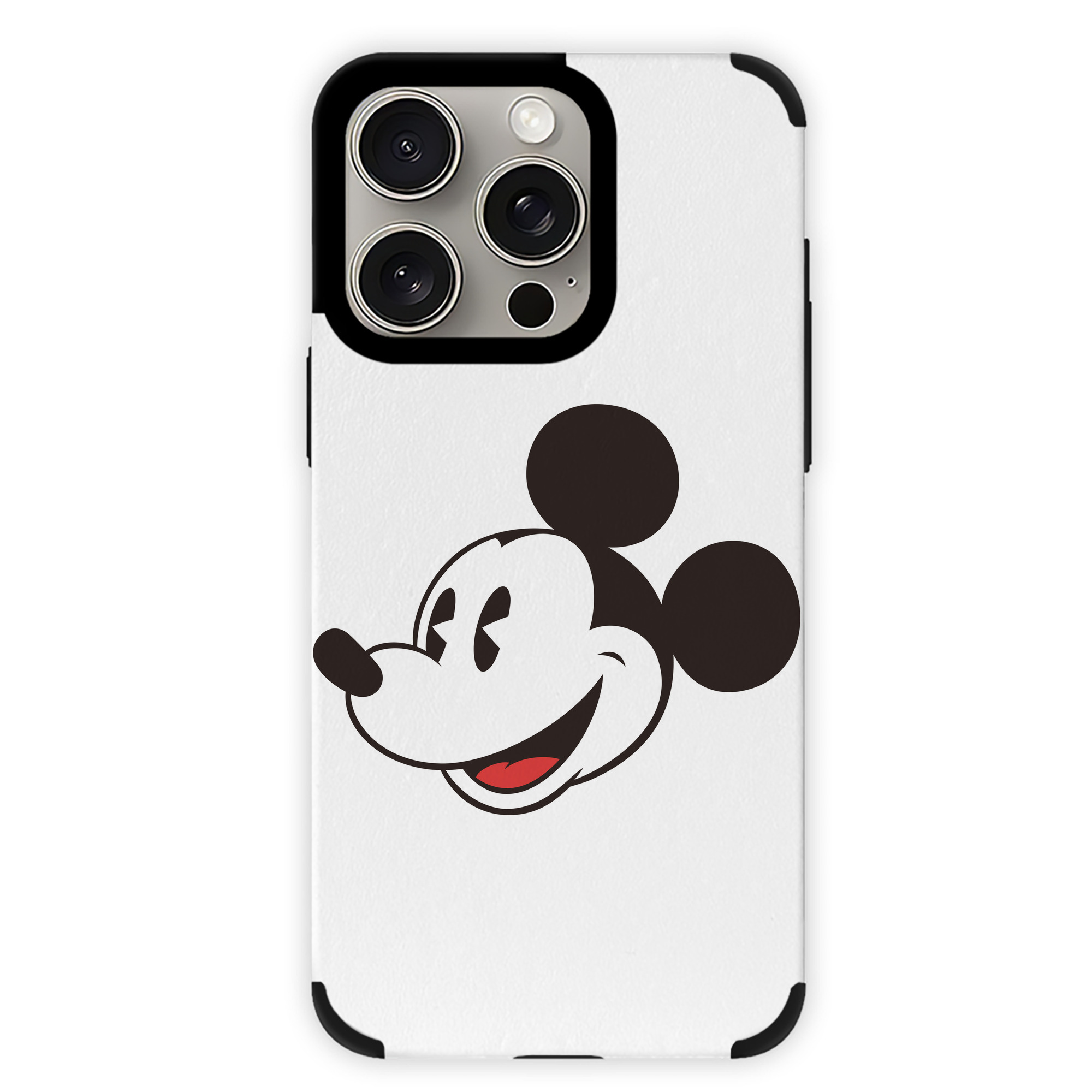 （画像用） ミッキーマウス Mickey Mouse 【iPhone15ProMax対応】 PUレザー スマホケース 耐衝撃＆黄変防止